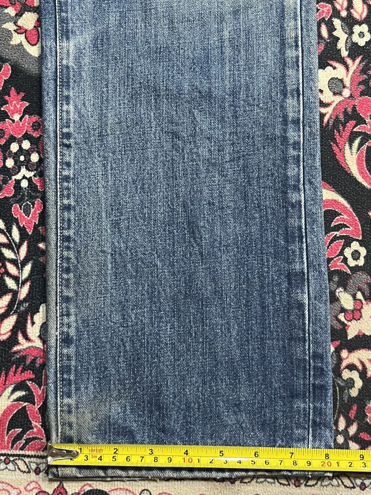 Undercover × Uniqlo Vintage Y2K Uniqlo Blue Faded Washed Straight Leg Jeans Size US 32 / EU 48 - 15 Thumbnail