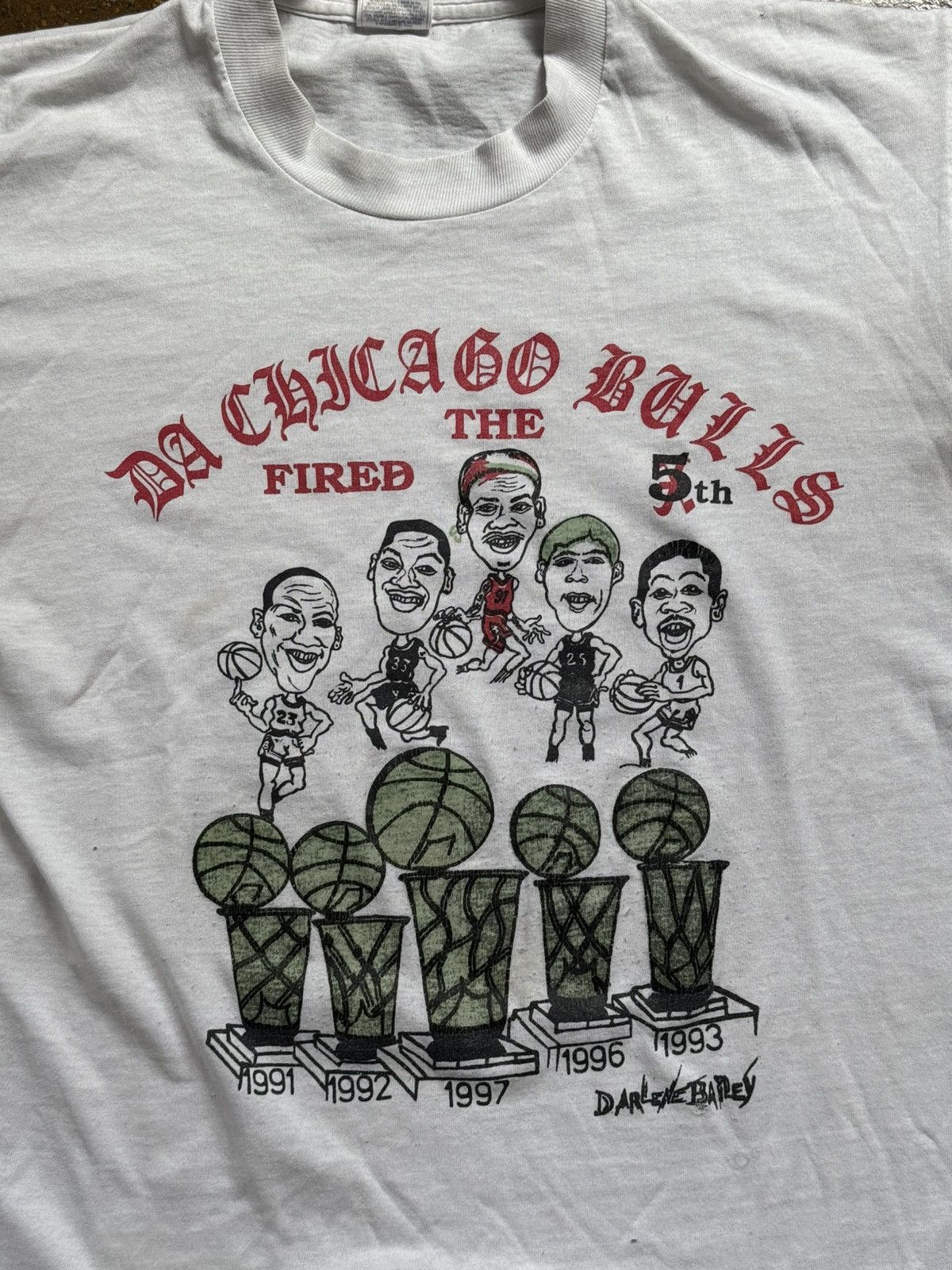NBA × Vintage Super rare vintage Chicago bull championship NBA T shirt Size US L / EU 52-54 / 3 - 2 Thumbnail