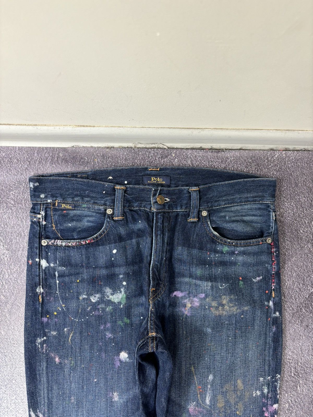 Polo Ralph Lauren Polo Ralph Lauren Astor Slim Boyfriend Painted Denim Jeans Size US 28 / EU 44 - 6 Thumbnail