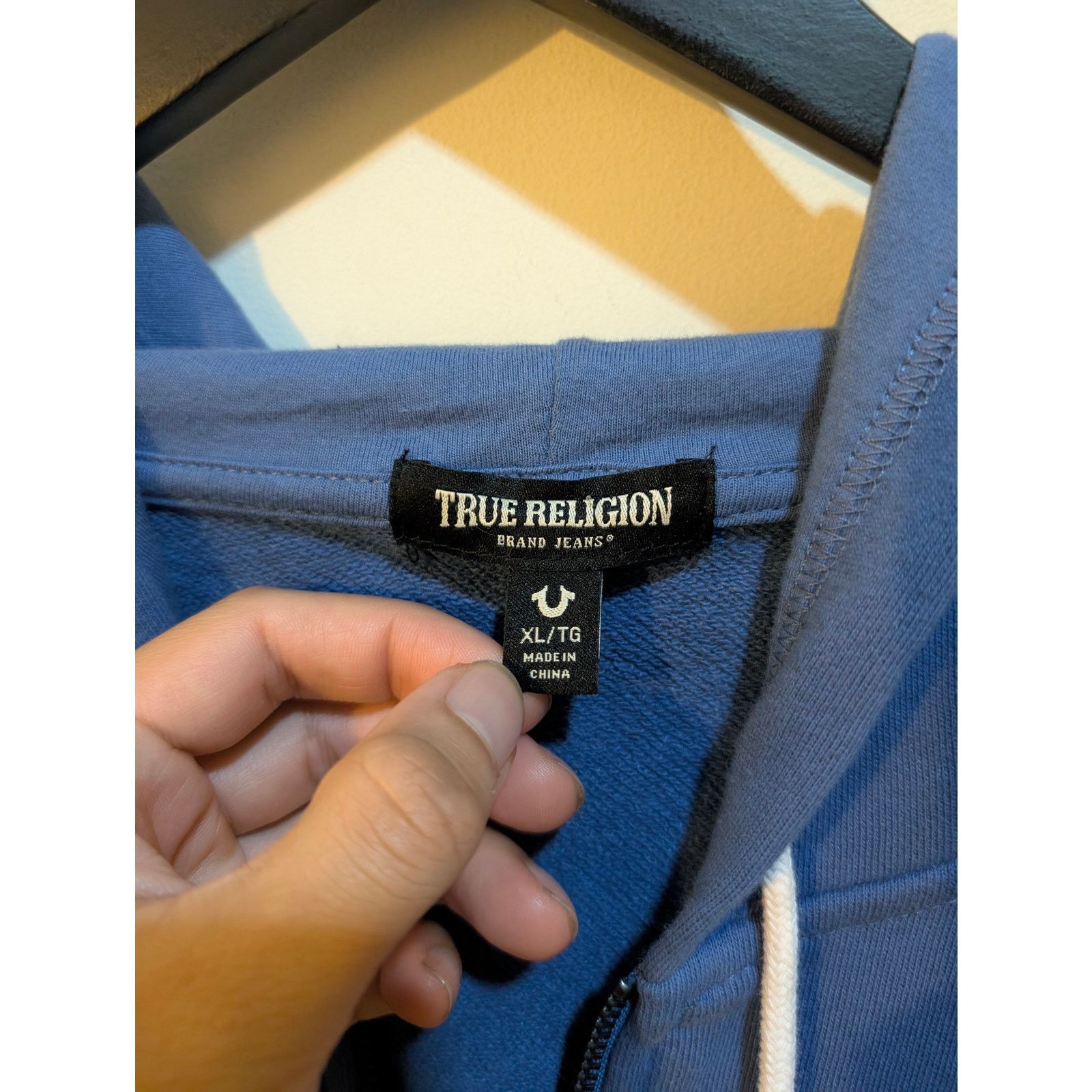 True Religion True Religion Light Blue Full Zip 2000s Y2K Style Hoodie XL Size US XL / EU 56 / 4 - 3 Thumbnail