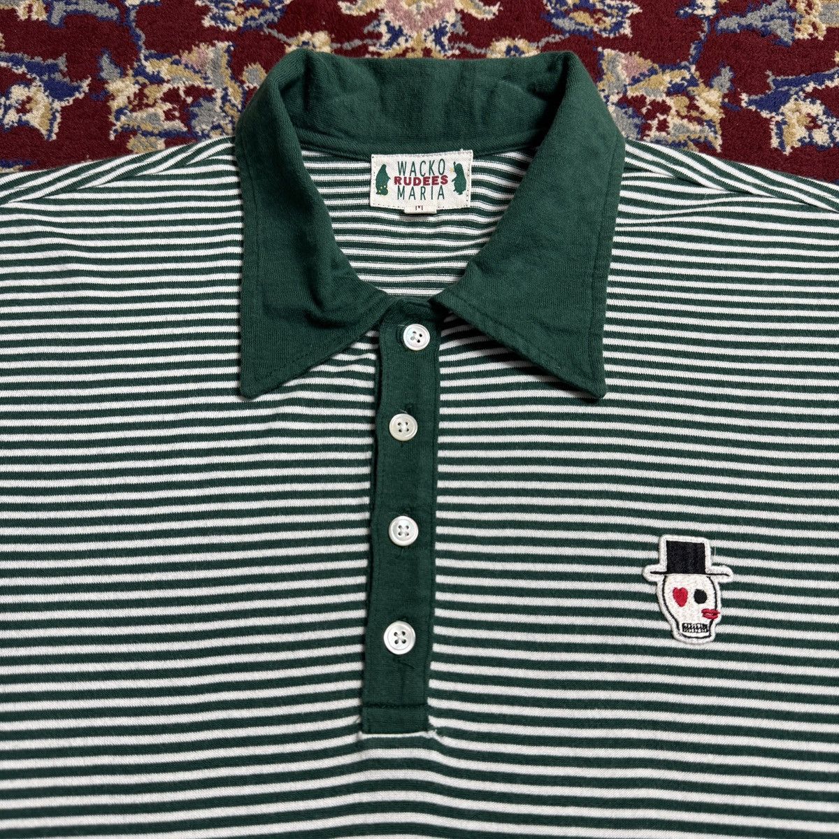 Wacko Maria Wacko Maria Rudees Maria Striped Polo tee Japanese brand Y2k Size US M / EU 48-50 / 2 - 1 Thumbnail
