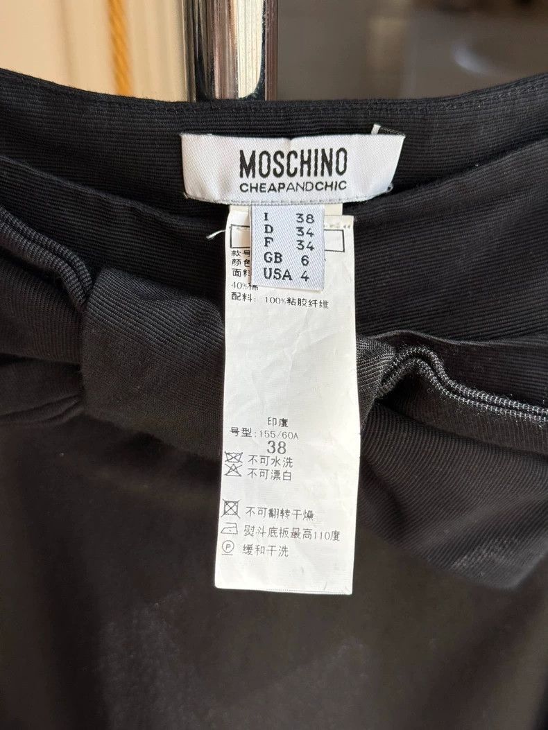 Maison Margiela Black Moschino Bow Skirt XS for Summer-2506 Size US 26 / EU 42 - 4 Thumbnail