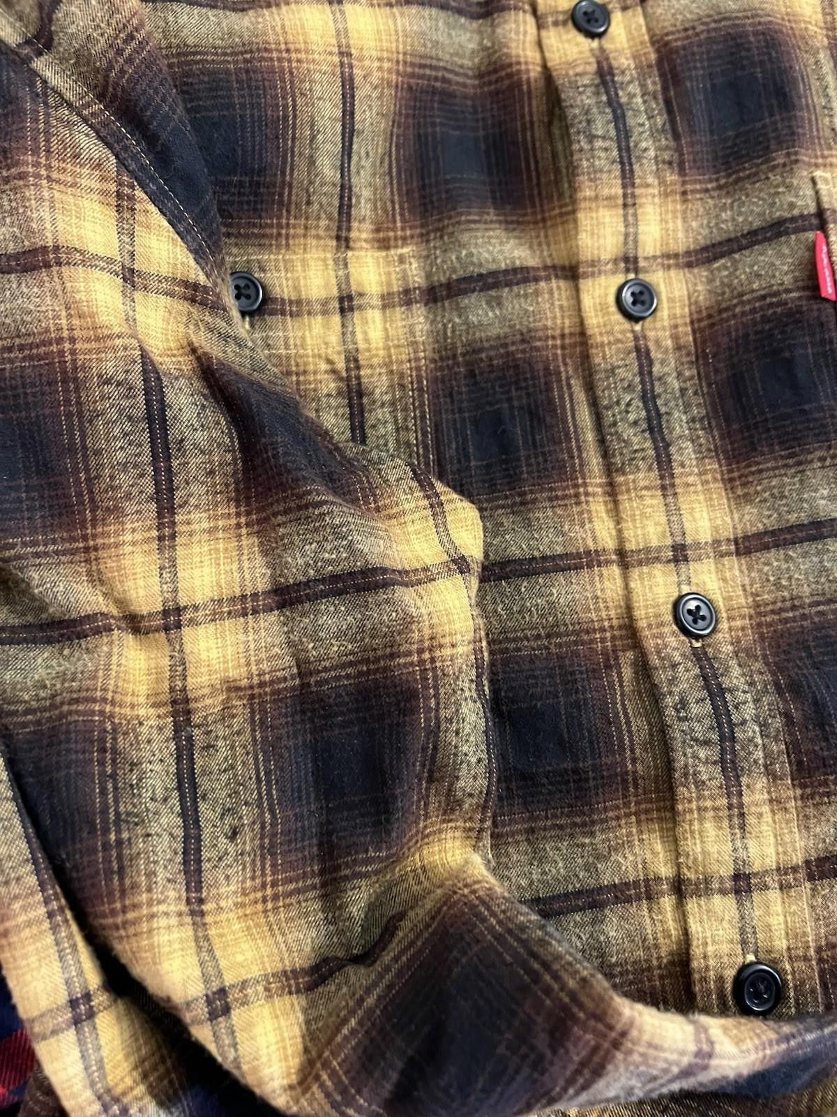 Supreme Pre-Owned SUPREME PLAID SHIRT BROWN LARGE Size US L / EU 52-54 / 3 - 8 Thumbnail
