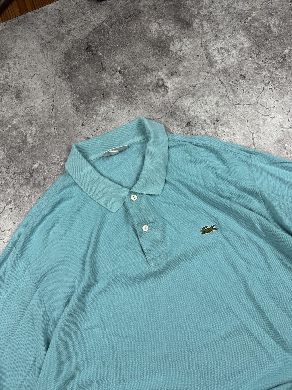 Lacoste × Vintage 🐊 LACOSTE VINTAGE Y2K POLO LONGSLEEVE BABY BLUE☺️ Size US XXL / EU 58 / 5 - 3 Thumbnail