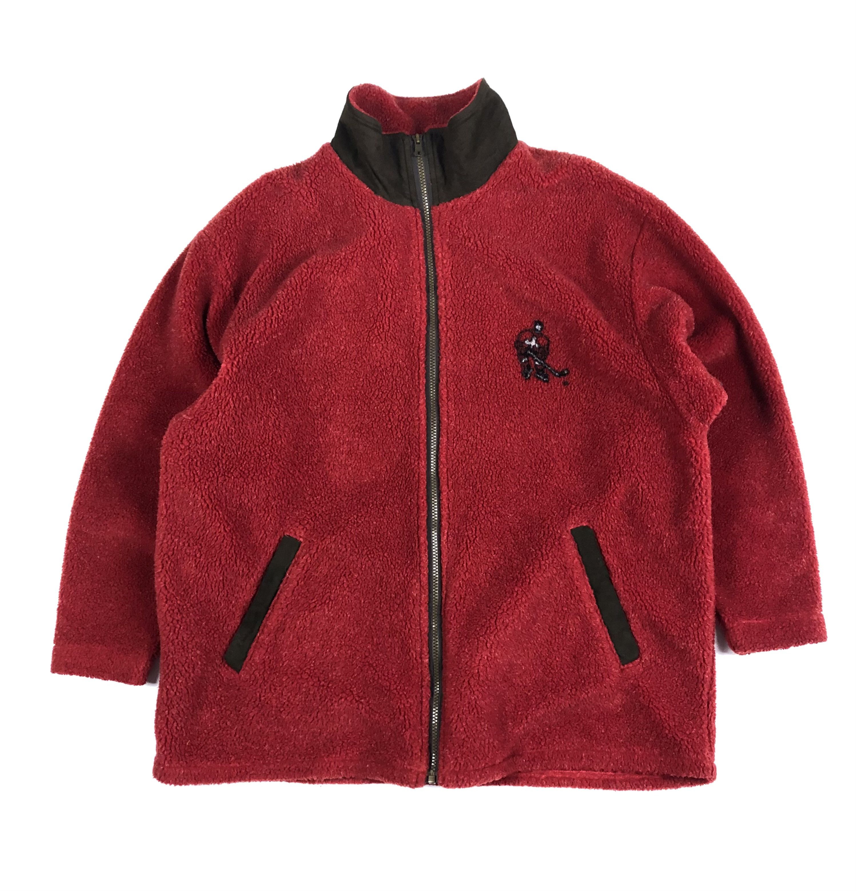 Vintage Marc Tetro Canada Hockey Art Vintage Fleece Size US L / EU 52-54 / 3 - 2 Thumbnail