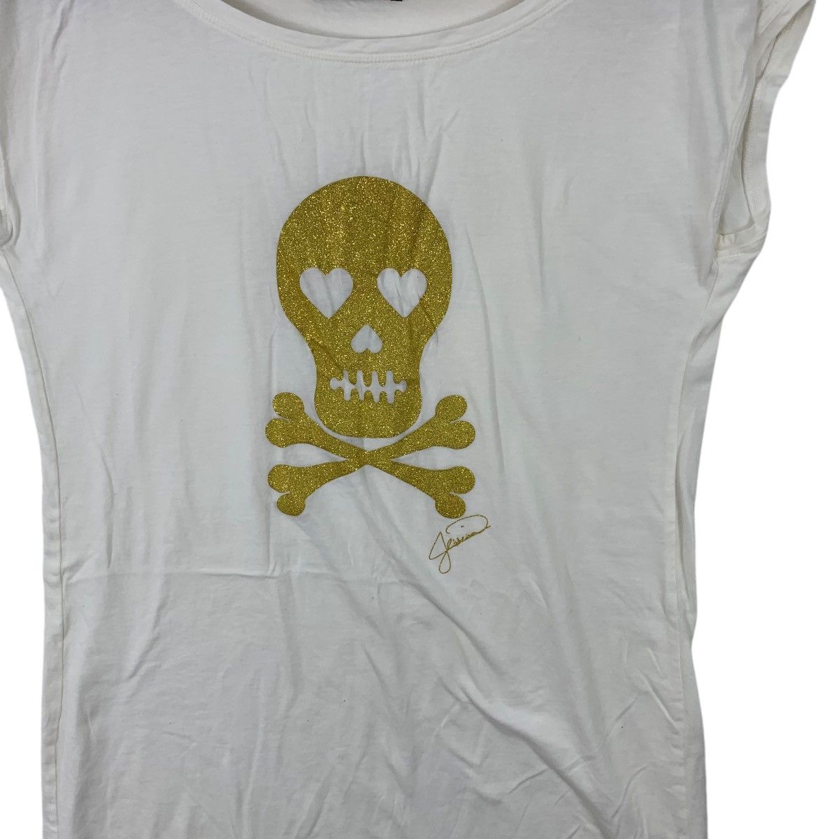 Uniqlo UNIQLO SKULL BONES Love Artwork Illustration Tee Shirt Size L / US 10 / IT 46 - 4 Thumbnail