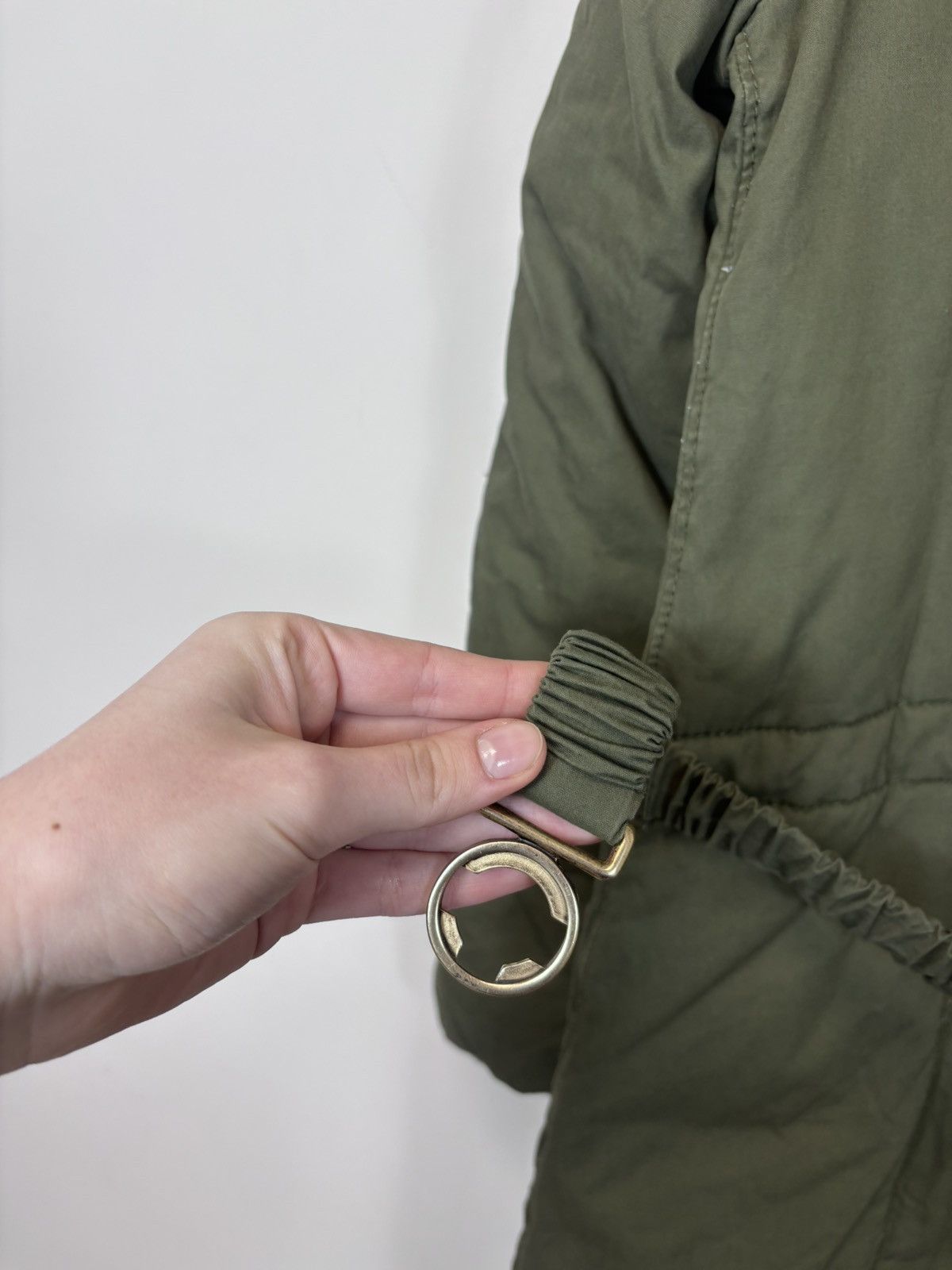 Miss Sixty Miss Sixty Women’s Olive Avant Garde Puffer Jacket Coat Size L / US 10 / IT 46 - 22 Thumbnail