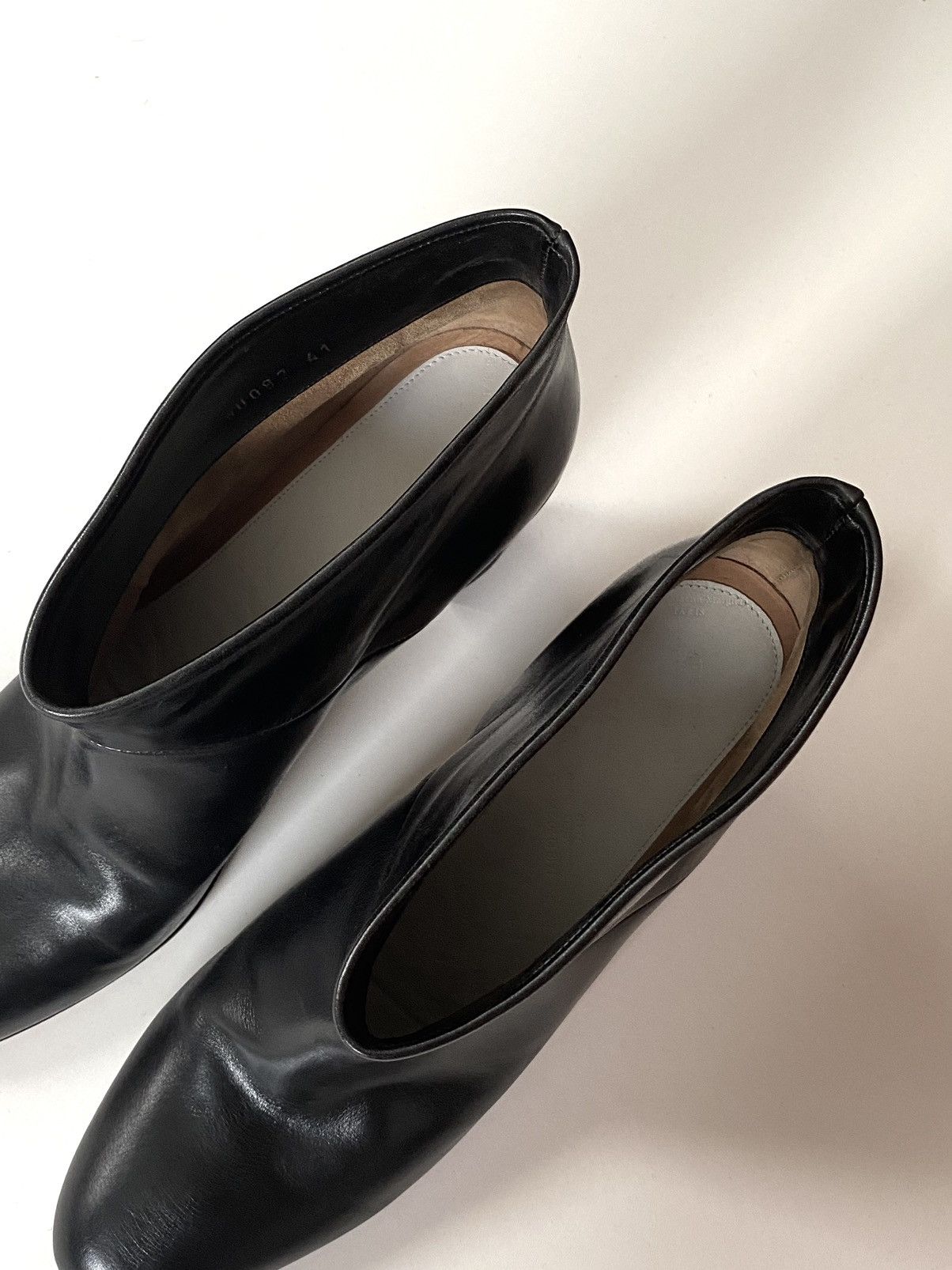 Maison Margiela 🔥Archive Vintage Maison Margiela Black Leather Ankle Boots Size US 11 / IT 41 - 8 Thumbnail