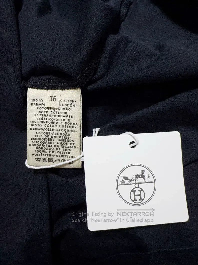 Hermes Hermes Black Embroidered Short Sleeve Size XS / US 0-2 / IT 36-38 - 5 Thumbnail