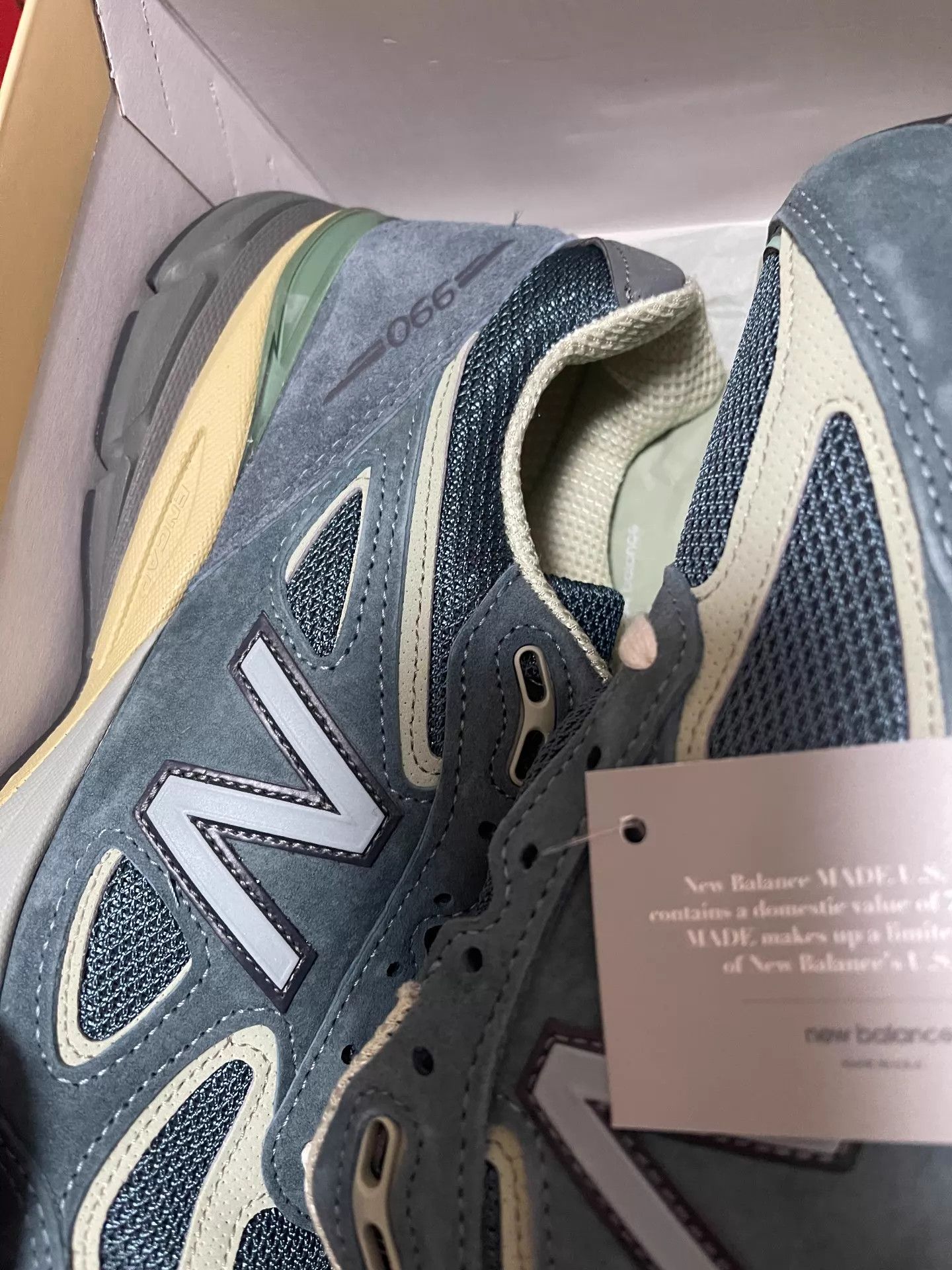 Auralee Auralee x New Balance NB 990 V4 Blue 42 Size US 9 / EU 42 - 7 Thumbnail