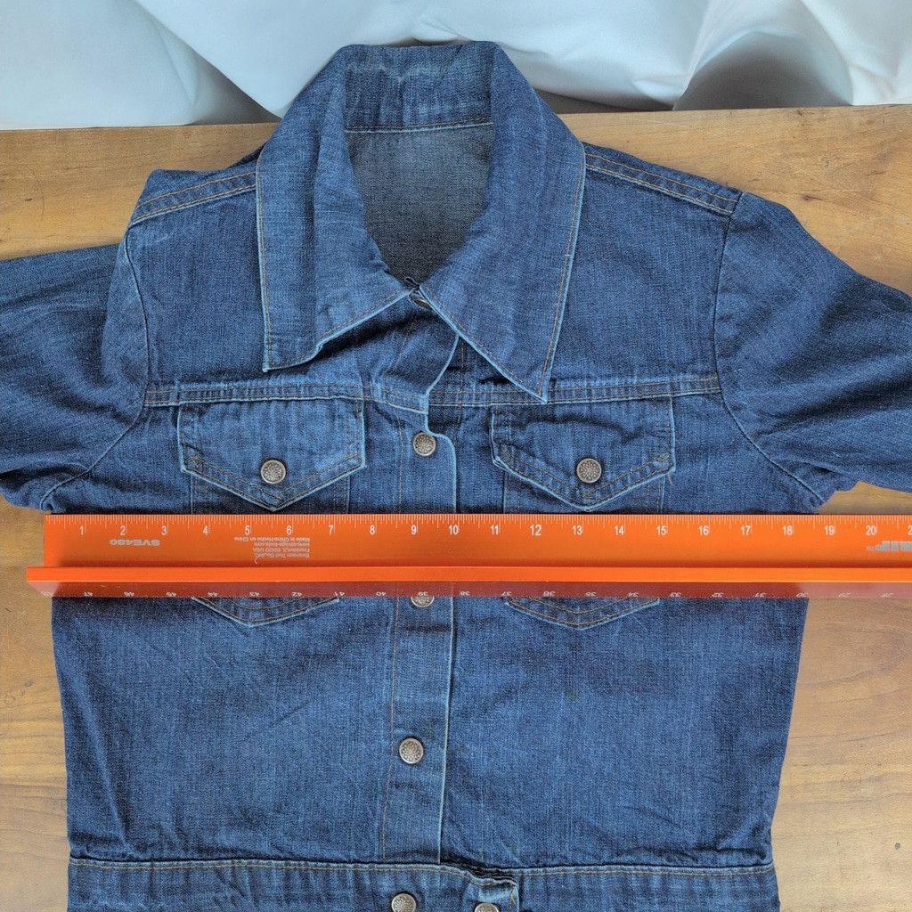 Vintage Ladies' Vintage Selvedge Denim Snap Button Jacket Size S / US 4 / IT 40 - 5 Thumbnail