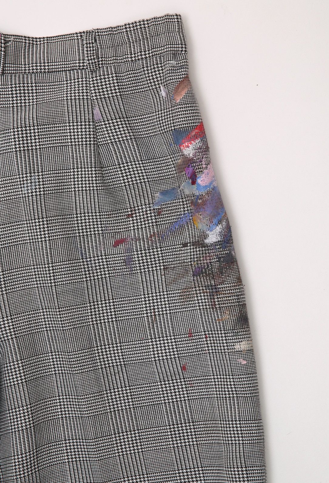 Vintage Nyree Arts Custom Houndstooth Plaid Shorts Size US 30 / EU 46 - 5 Thumbnail