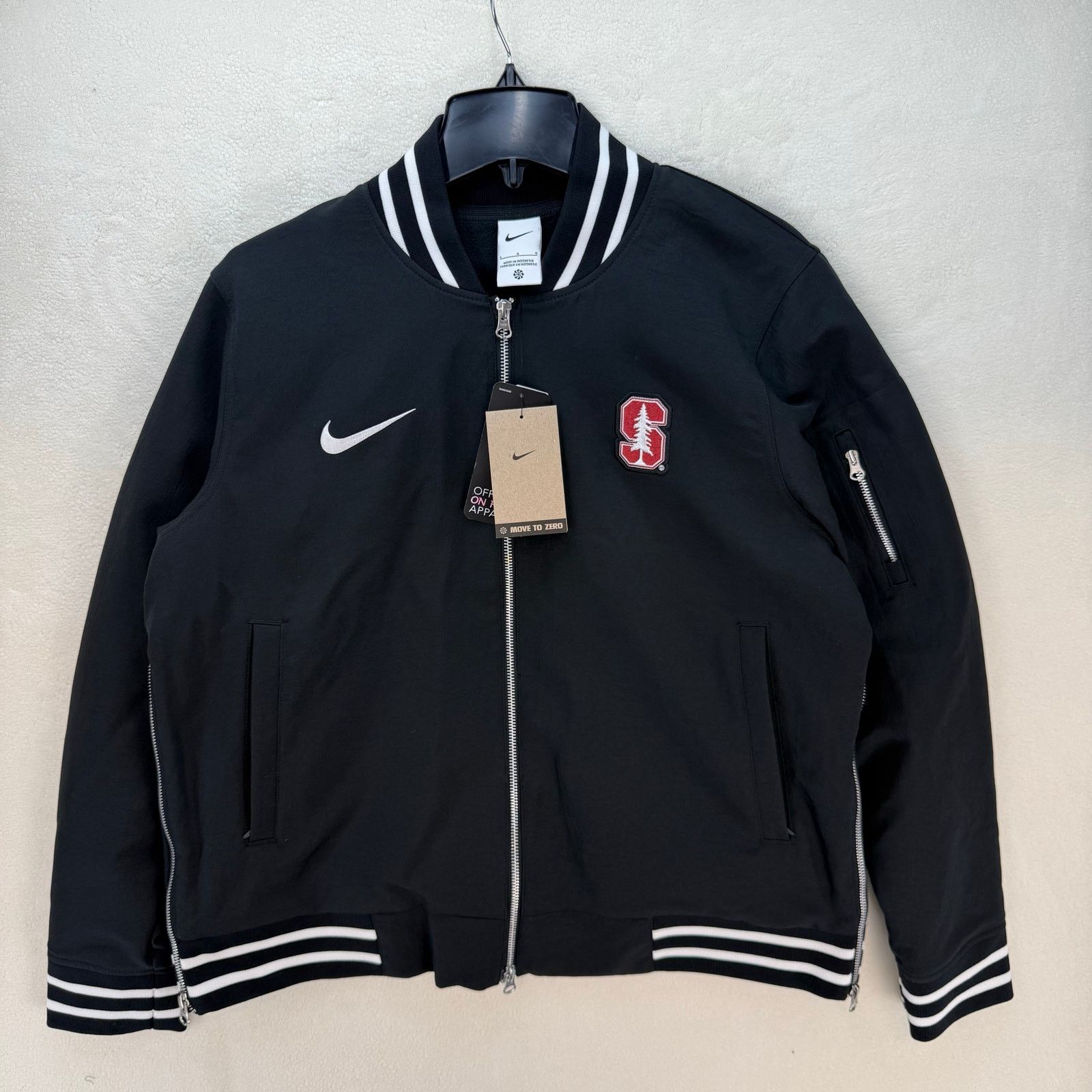 Nike NIKE X STANFORD WOMEN'S LARGE FOOTBALL JACKET QUILTED FLEECE Size L / US 10 / IT 46 - 1 Thumbnail