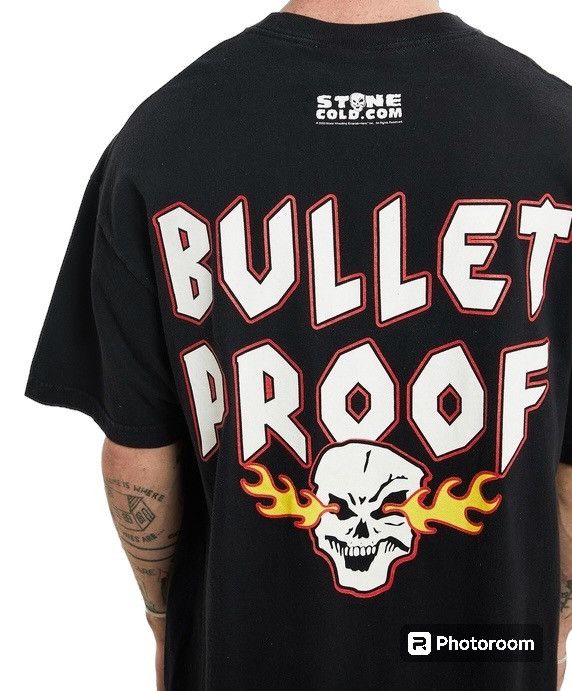 WWE Vintage 2003 Stone Cold Bullet Proof WWE WWF Tshirt Size US L / EU 52-54 / 3 - 6 Thumbnail