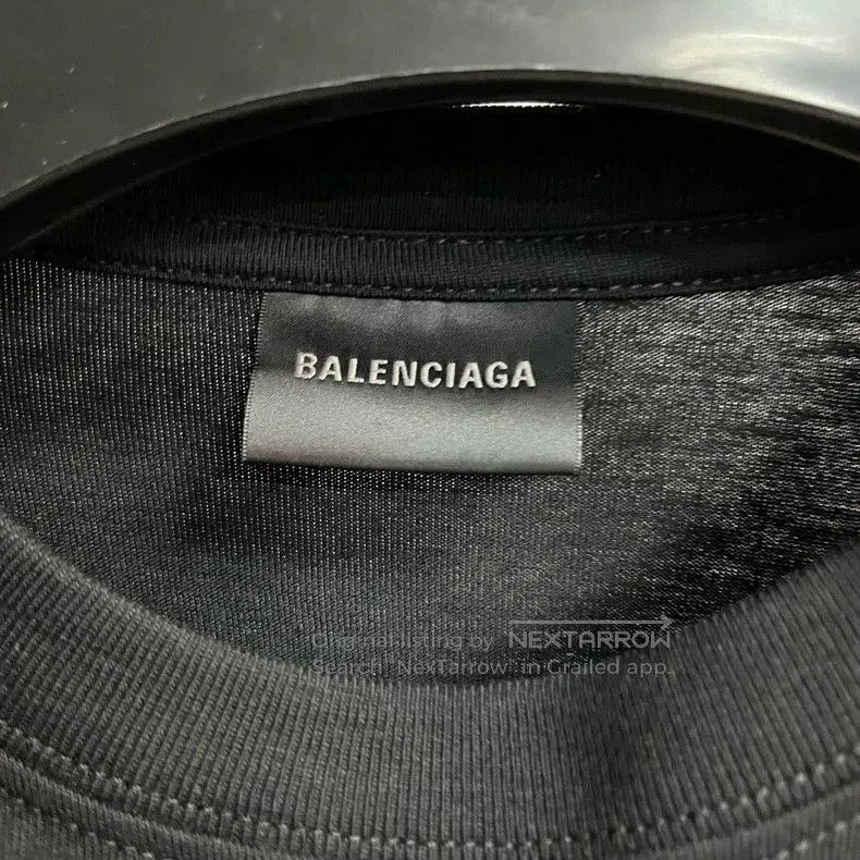 Balenciaga Balenciaga Black Letter Print Casual T-shirt. Size US L / EU 52-54 / 3 - 3 Thumbnail
