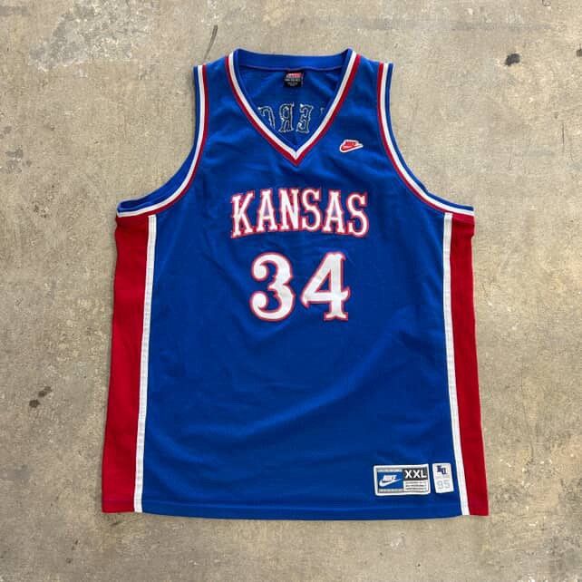 NBA × Nike × Vintage Vintage Nike Kansas Jayhawks Paul Pierce Jersey Size US XXL / EU 58 / 5 - 1 Thumbnail