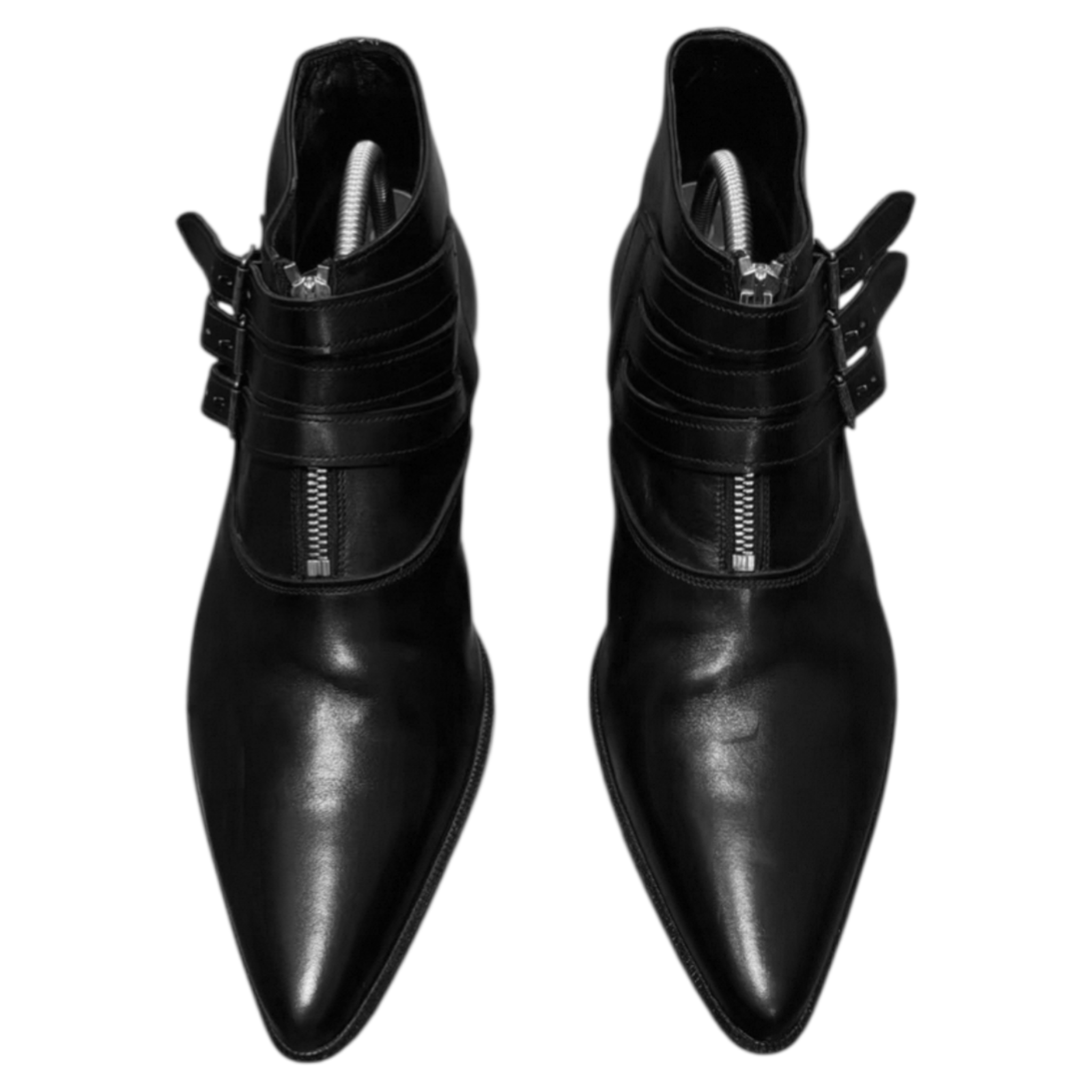 Saint Laurent Paris Saint Laurent SS14 "Nantes" Triple Buckle Zip Boots Size US 9 / EU 42 - 3 Thumbnail
