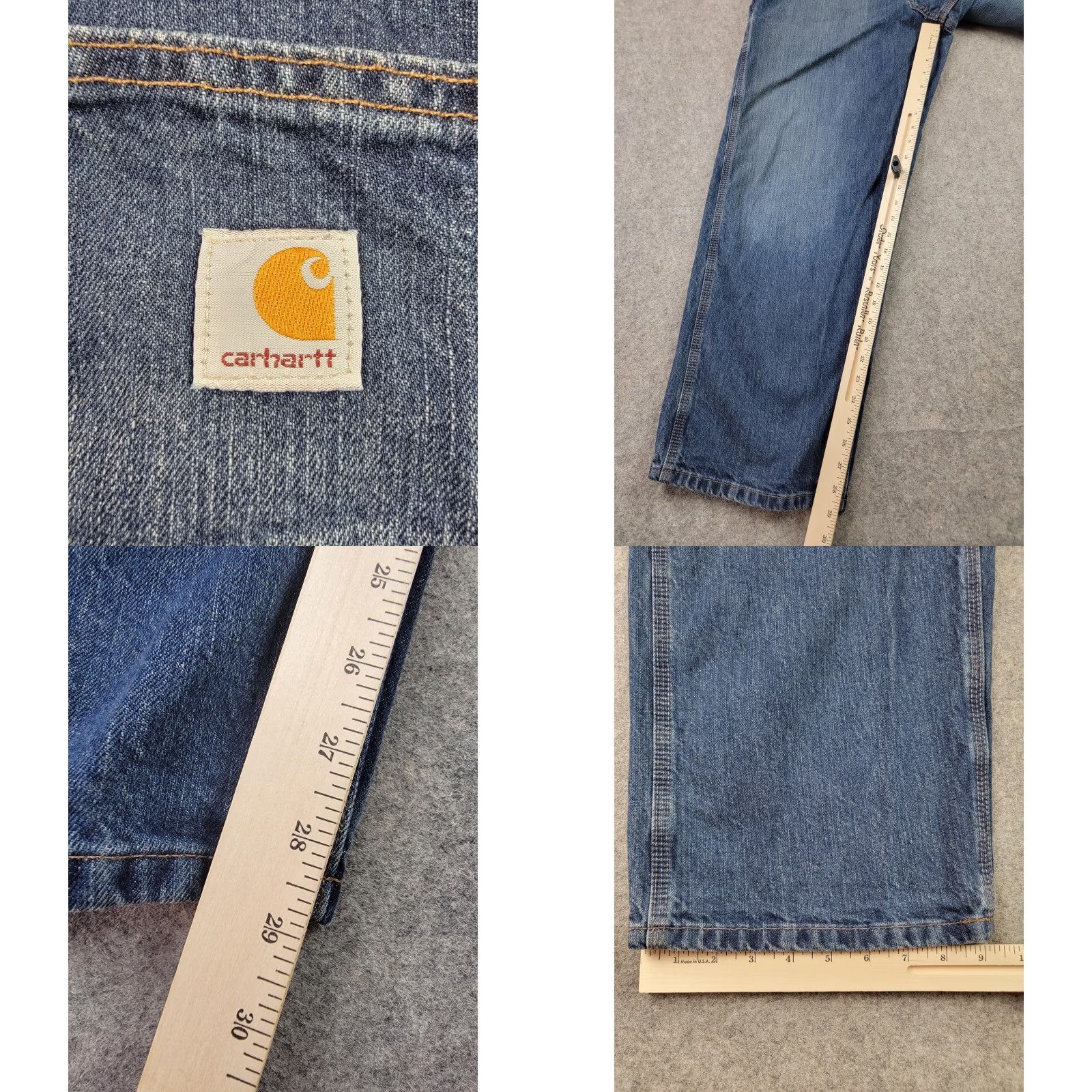 Carhartt Carhartt Jeans Mens 36x30 Blue Dungarees Fit Utility Carpenter Work Denim B223 Jeans Size US 36 / EU 52 - 9 Thumbnail