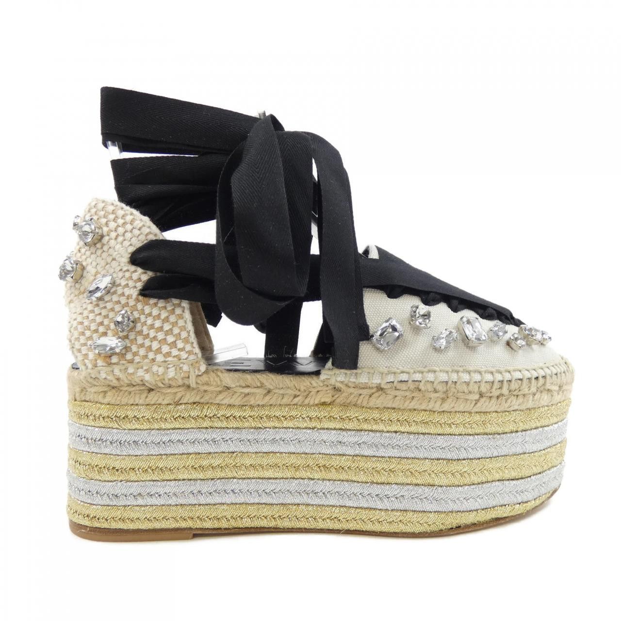 Loewe Loewe Loewe WEDGE ESPADRILLE Sandals Leather Shoes DUTY FREE for USA Size ONE SIZE - 1 Thumbnail