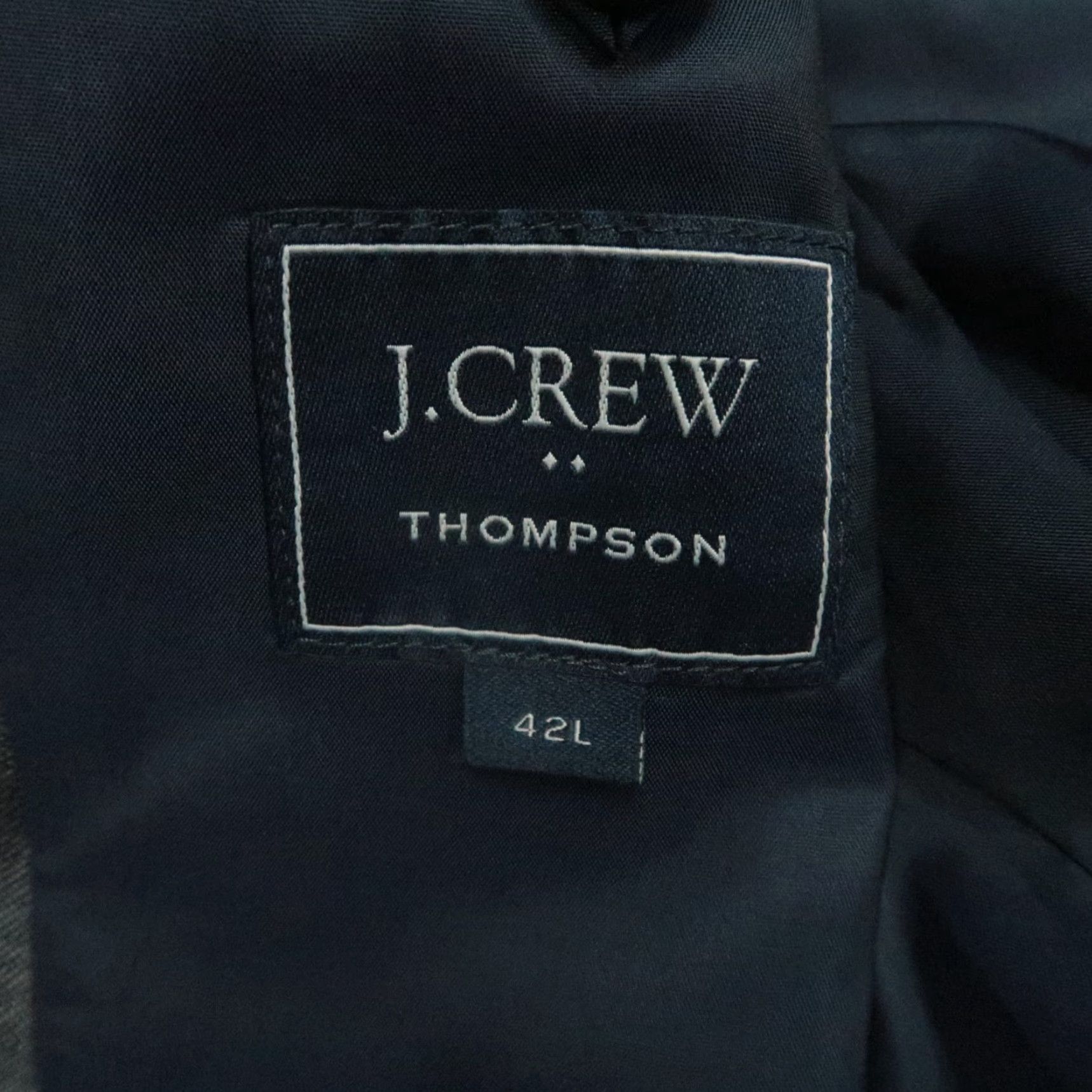 J.Crew J Crew Blazer Mens Large 42L Gray Thompson Worsted Wool Sport Coat Jacket Size 42R - 4 Thumbnail