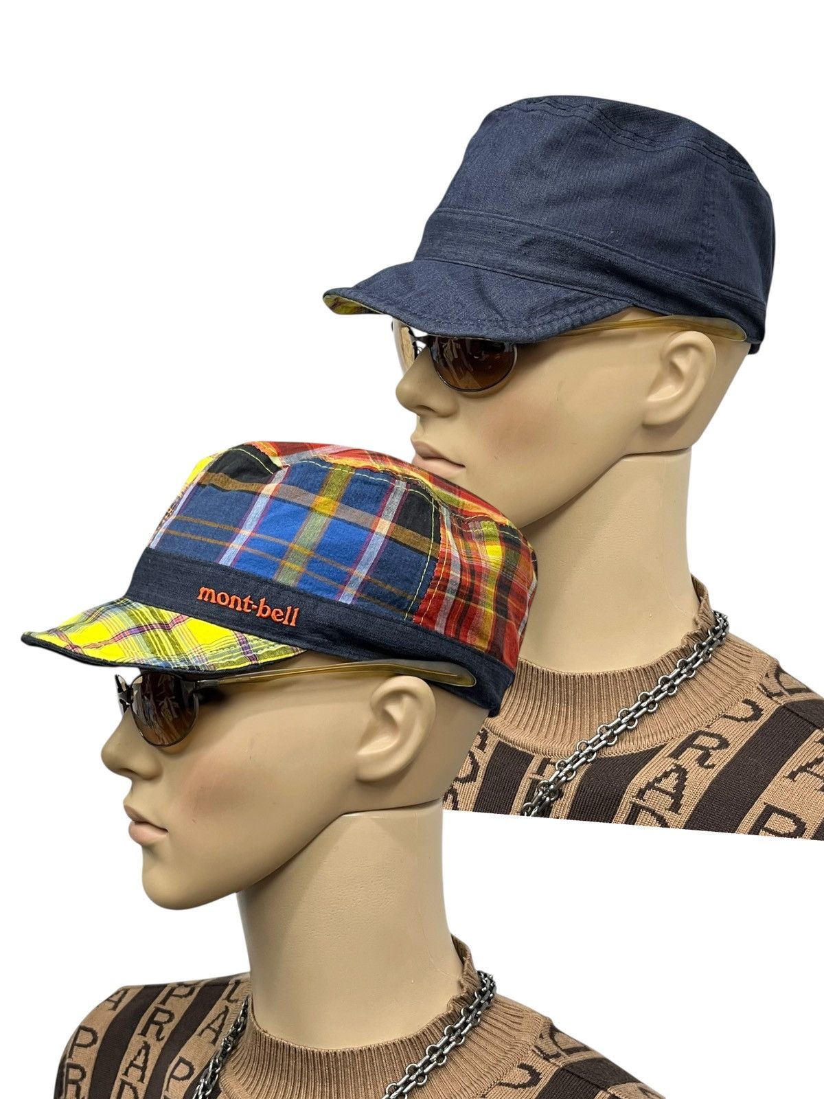 Montbell Montbell Reversible Cap Cotton / Madras Plaid Hype Japan Size ONE SIZE - 1 Thumbnail