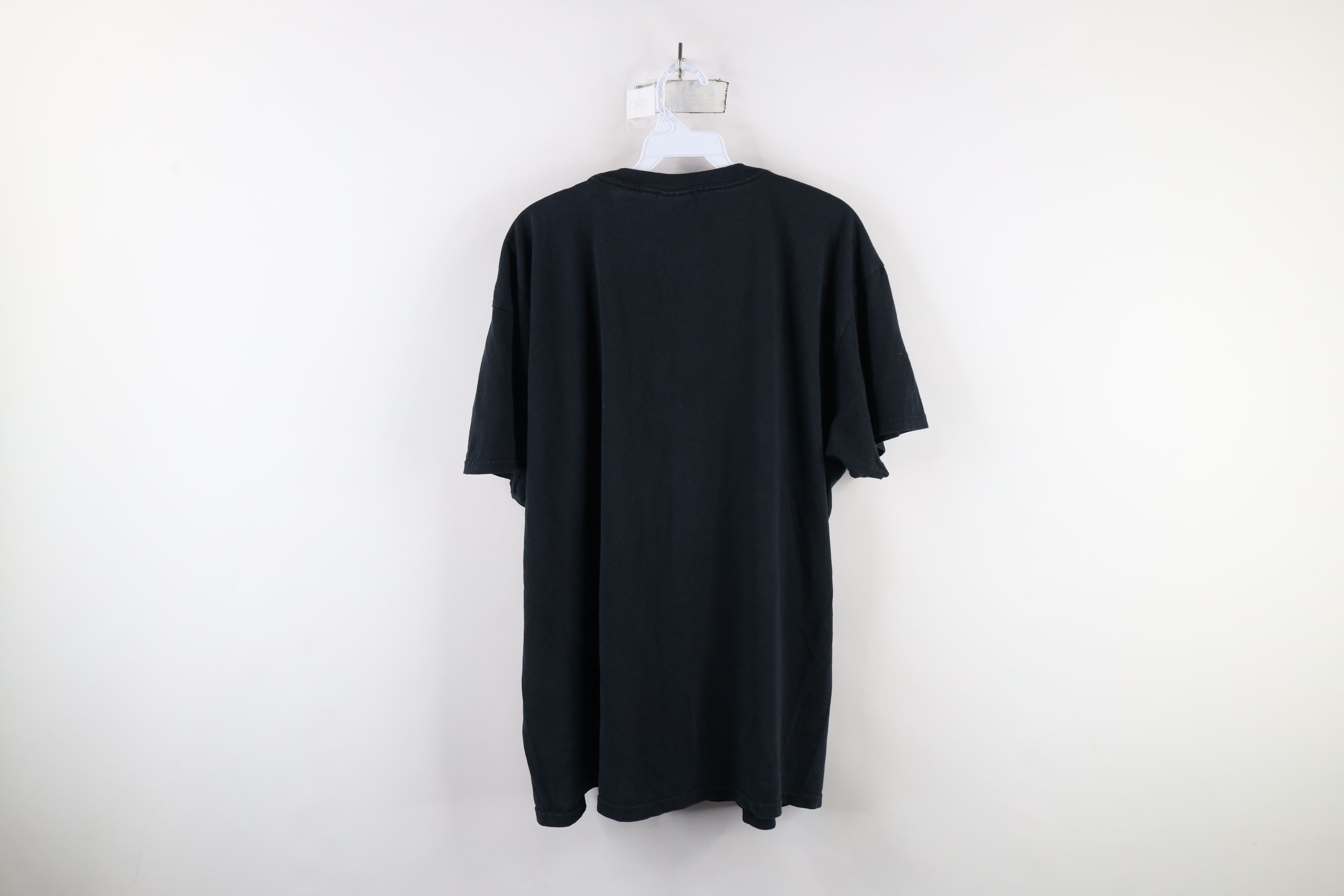 Vintage Vintage 90s Streetwear Heavyweight Cotton T-Shirt Black Size US XL / EU 56 / 4 - 7 Thumbnail
