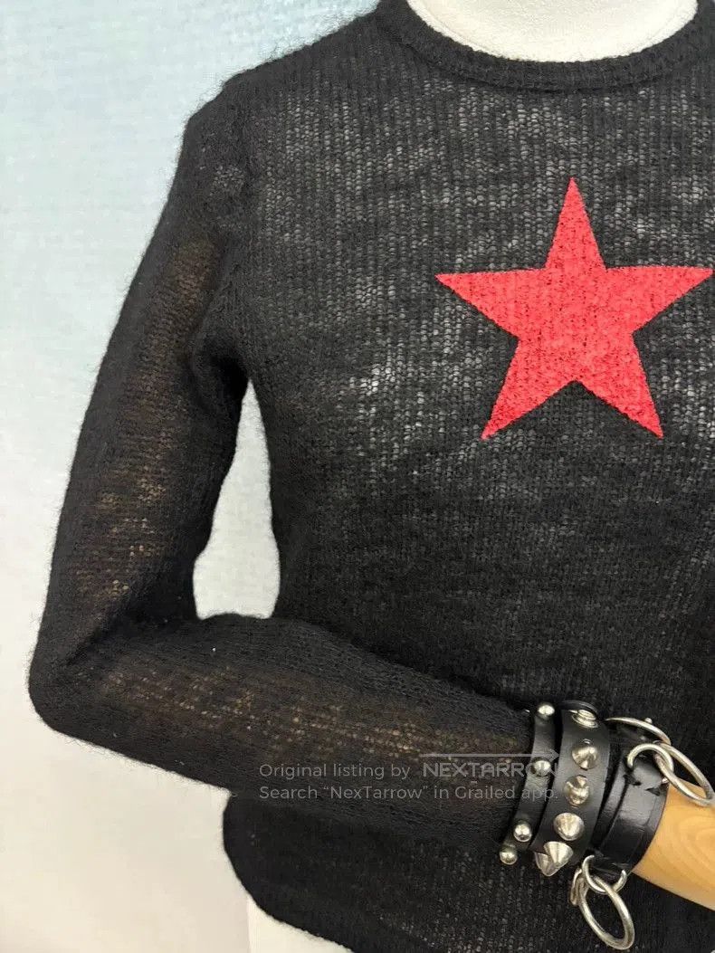 Junya Watanabe Junya Watanabe 1998 Red Star Sweater. Size S / US 4 / IT 40 - 3 Thumbnail
