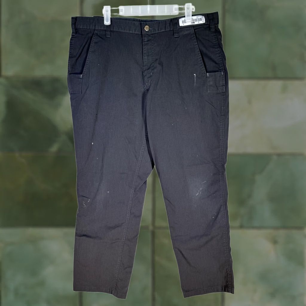 Carhartt VINTAGE Carhartt Ripstop Pants Mens 36x28 Gray Relaxed Fit Utility Workwear Good Size US 36 / EU 52 - 1 Thumbnail
