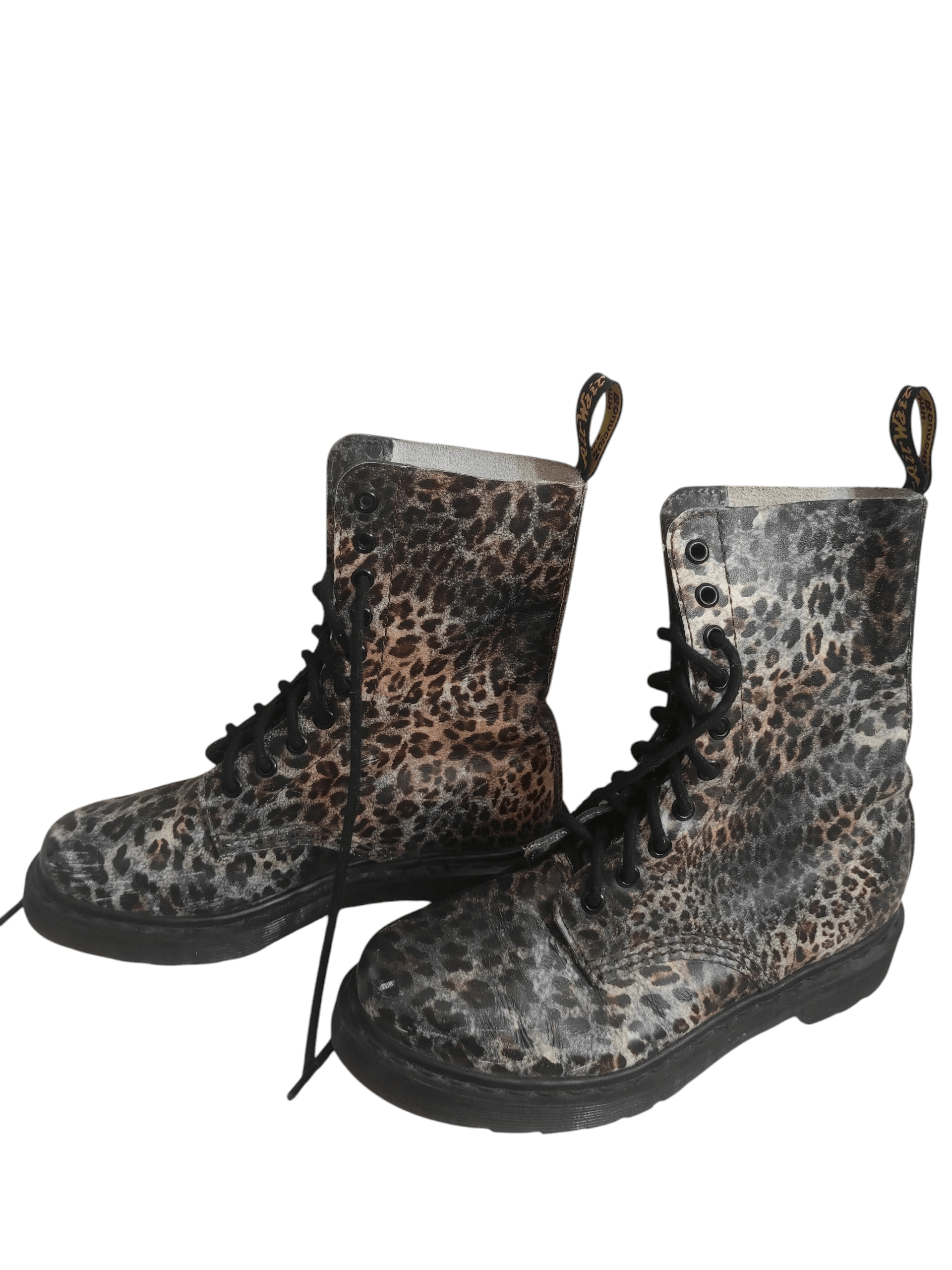 Dr. Martens Vintage Dr. Martens 14610 Leopard Print 10-Eye Boots Size US 7 / IT 37 - 4 Thumbnail