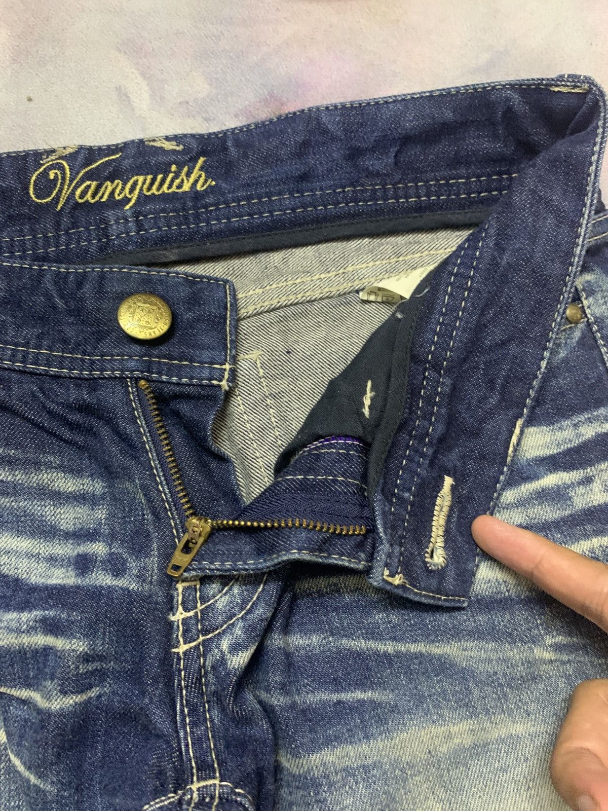 Vanquish Gimmick Flare Vanquish Gold Washed Denim Size US 30 / EU 46 - 7 Thumbnail