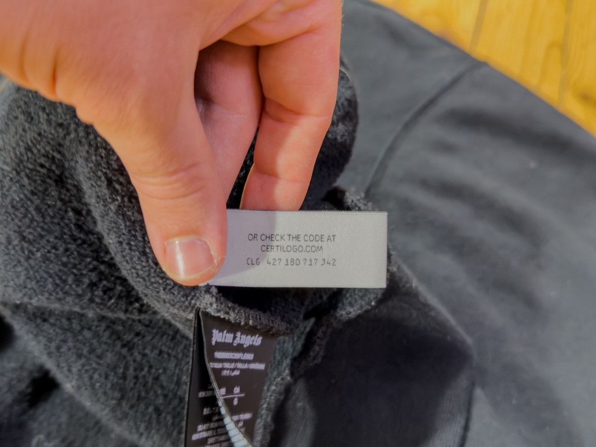 Palm Angels Palm Angels Paris Sprayed black hoodie Size US L / EU 52-54 / 3 - 10 Thumbnail