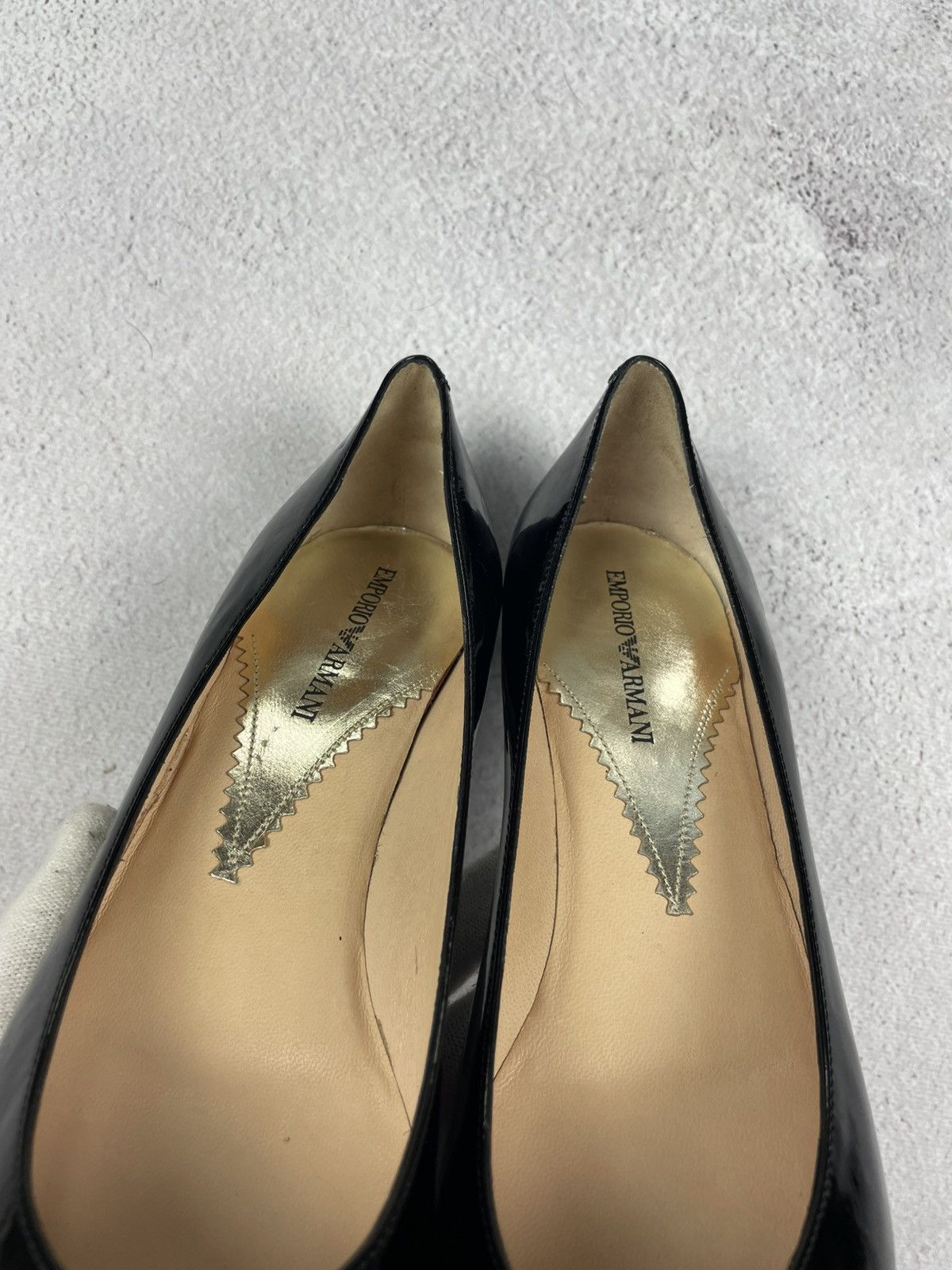 Emporio Armani × Vintage Emporio Armani Womens Heels boat Size 39 Size US 9 / IT 39 - 14 Thumbnail