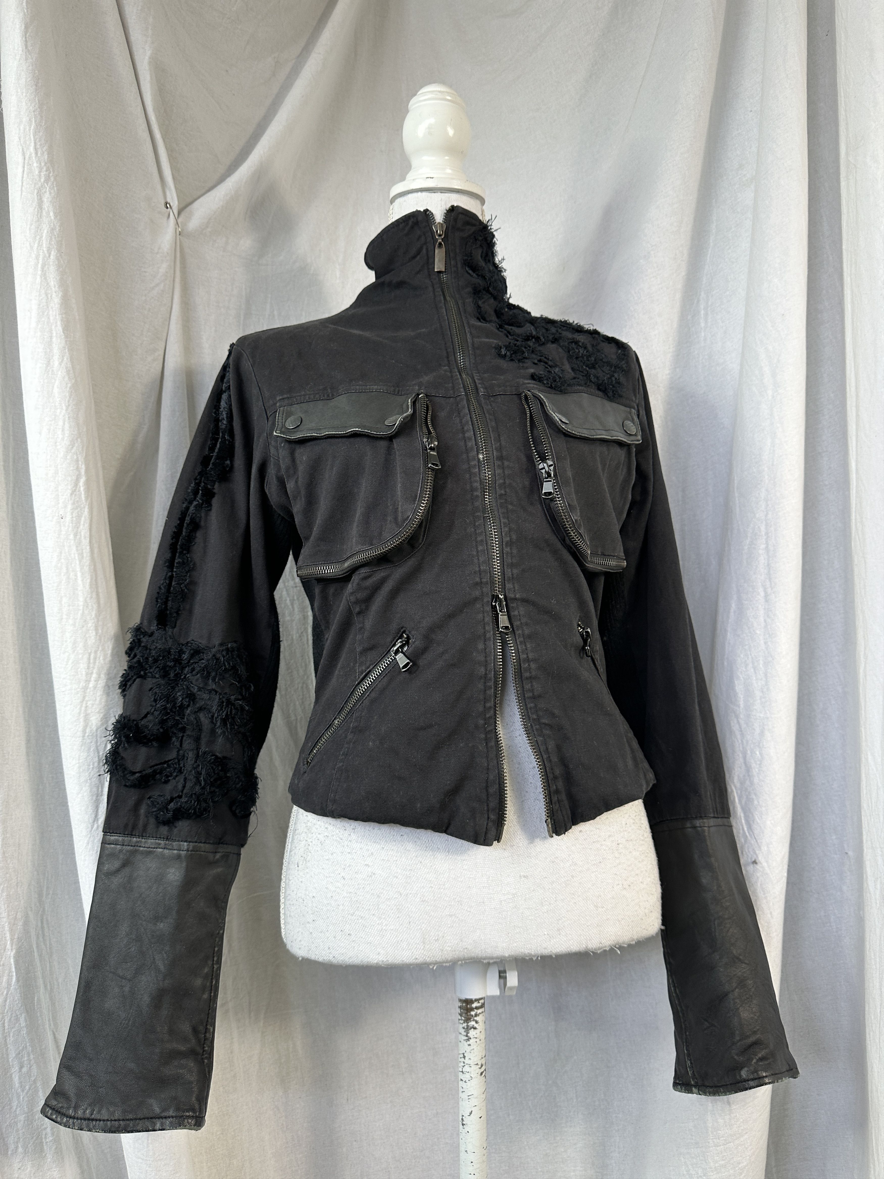 Vintage Vintage Double Zip Mr Cat Isabel Del Pedro Leather Jacket Size S / US 4 / IT 40 - 7 Thumbnail