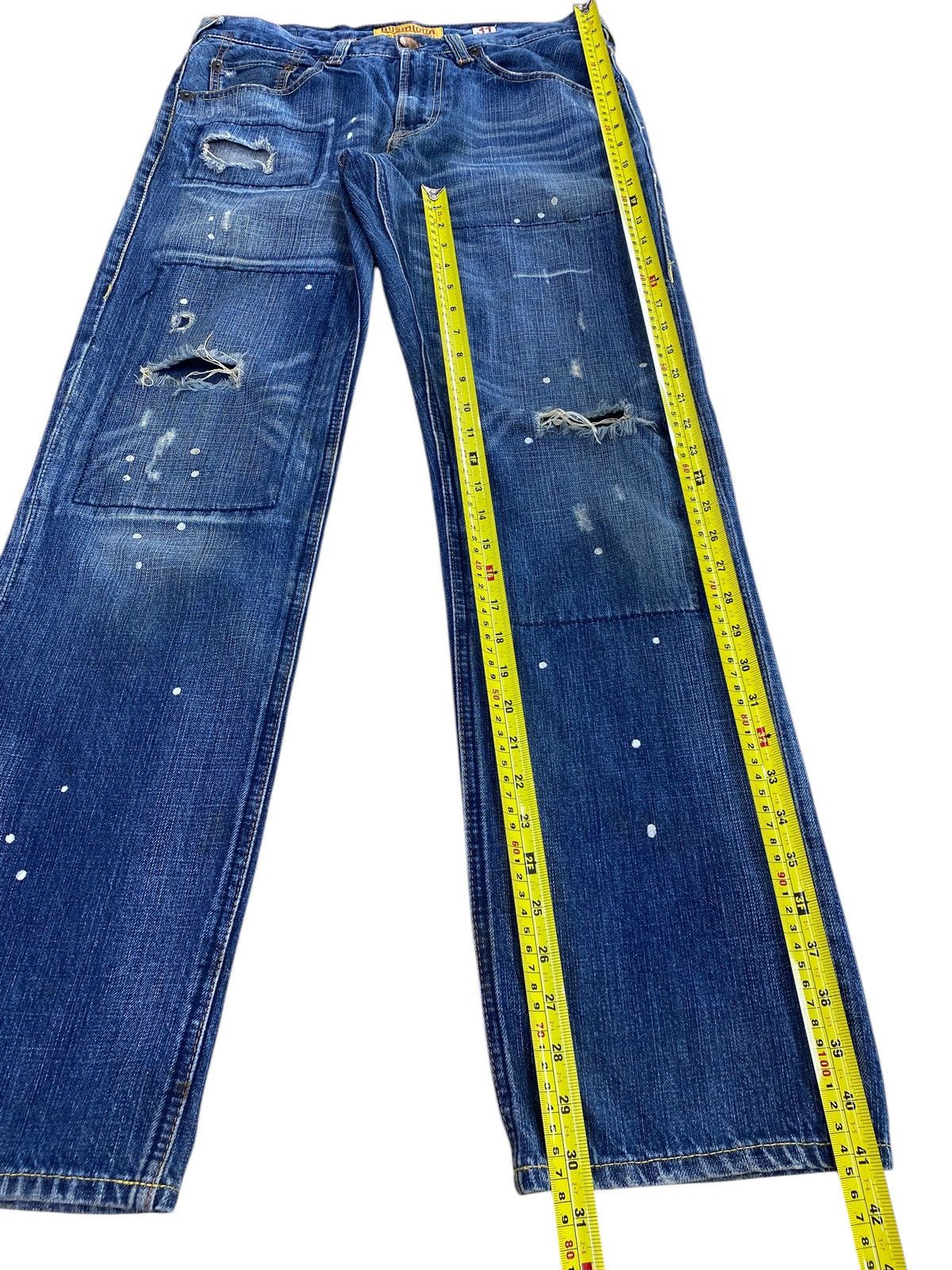 Japanese Brand Japanese Brand Distressed Paint Splanter Jeans Size US 33 - 7 Thumbnail