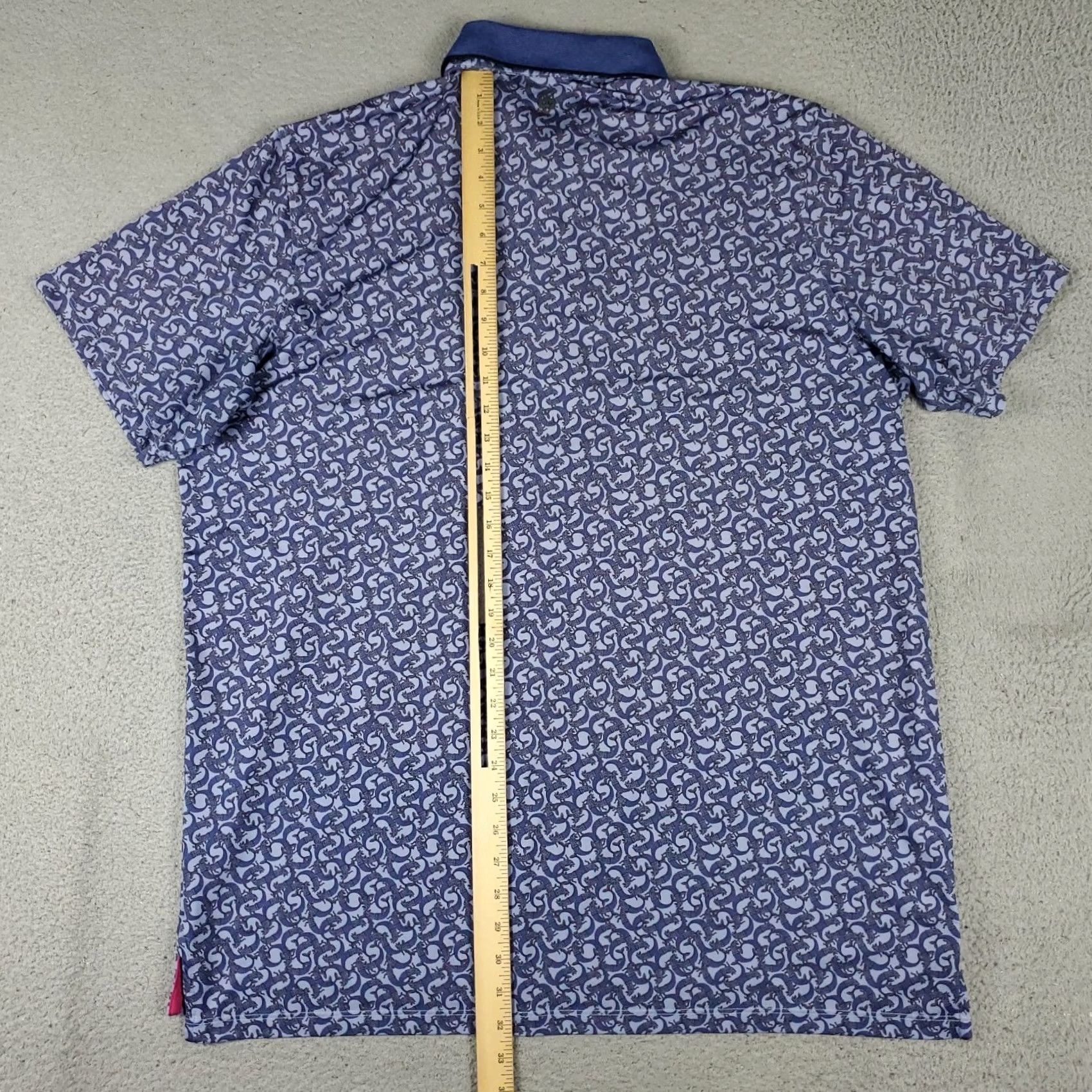 Vintage Greyson Polo Shirt Mens XL Blue Wolf Golf Short Sleeve Shirt Polo Size US XL / EU 56 / 4 - 4 Thumbnail