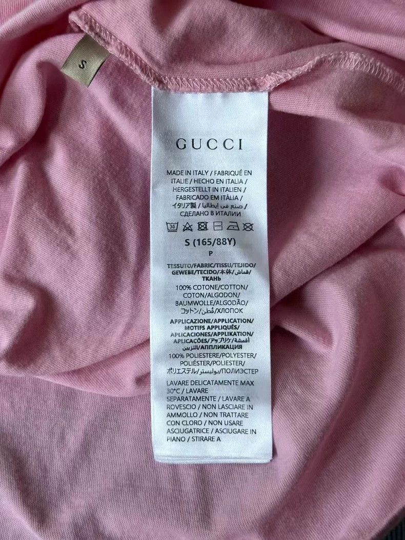 Gucci Gucci Pink cherry embroidered short sleeves 2501-Nextarrow Size US S / EU 44-46 / 1 - 3 Thumbnail