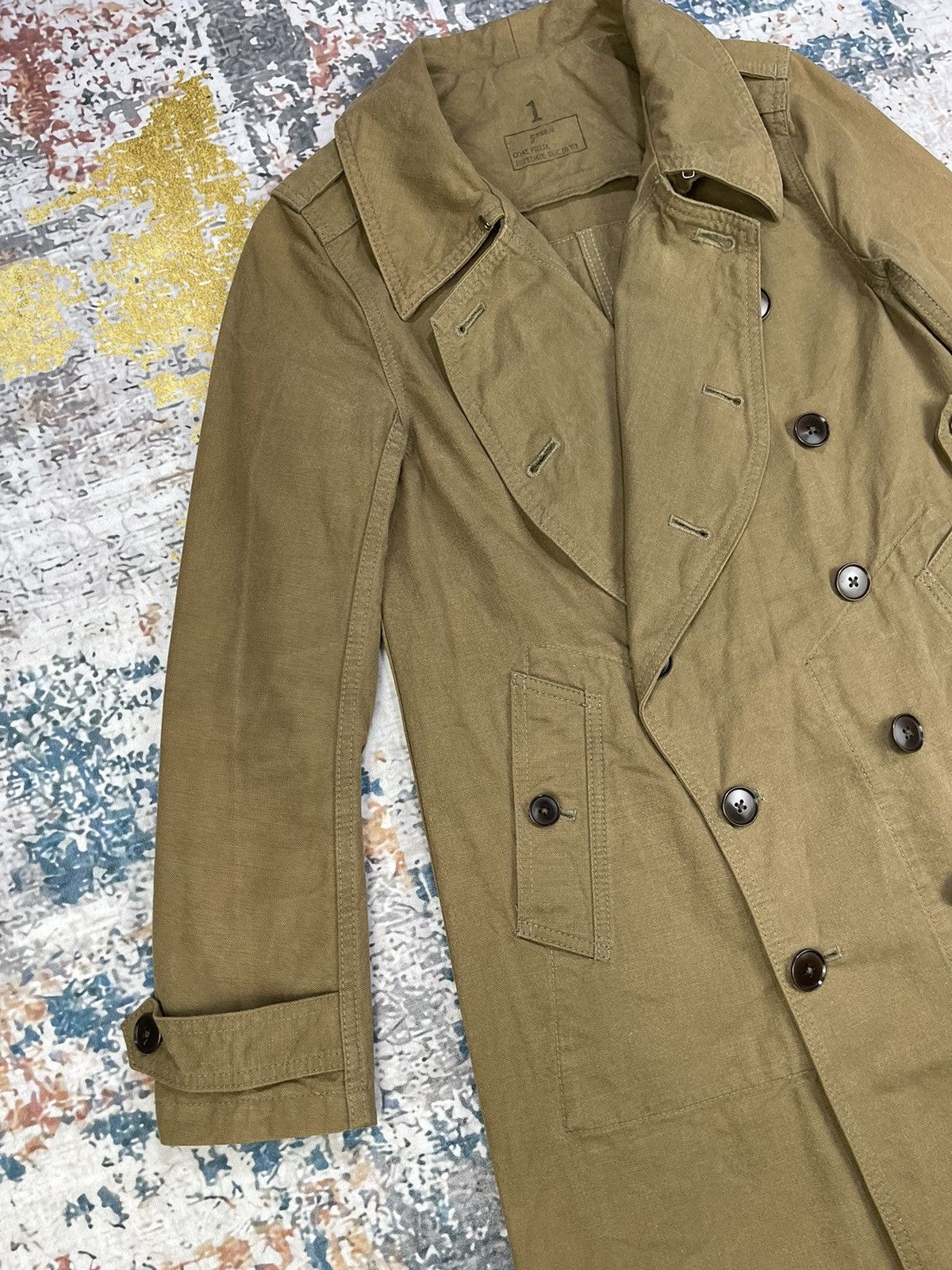 Vintage Vintage Green Bowles Military Field Coat Jacket Size US XXS / EU 40 - 4 Thumbnail
