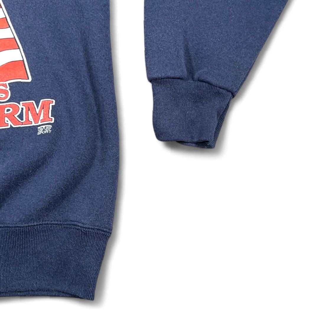 Vintage VINTAGE Desert Storm Sweater Mens Adult MEDIUM Blue USA Military Flag 90s 20 20 Sport Crew Neck Pullover Graphic Print Size US M / EU 48-50 / 2 - 6 Thumbnail