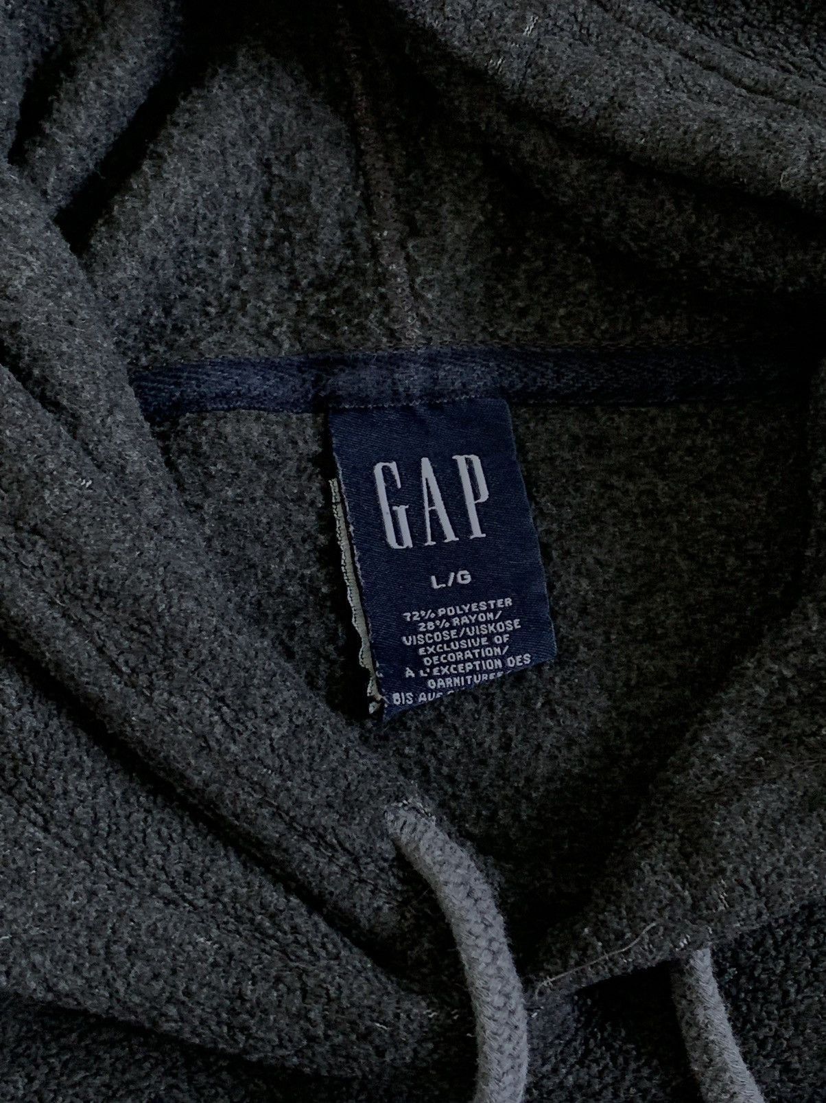 Gap Vintage Gap Fleece Hoodie Big Logo Size US L / EU 52-54 / 3 - 5 Thumbnail