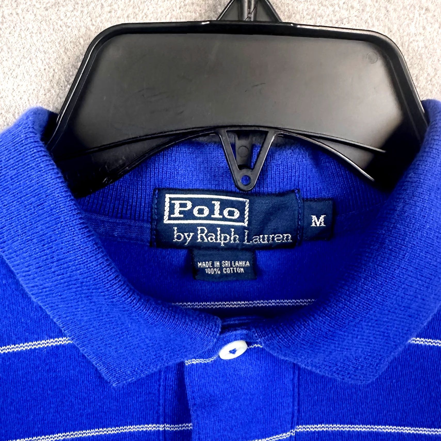 Polo Ralph Lauren Polo Ralph Lauren Polo Shirt Mens Medium Blue Striped Classic Cotton Size US M / EU 48-50 / 2 - 4 Thumbnail