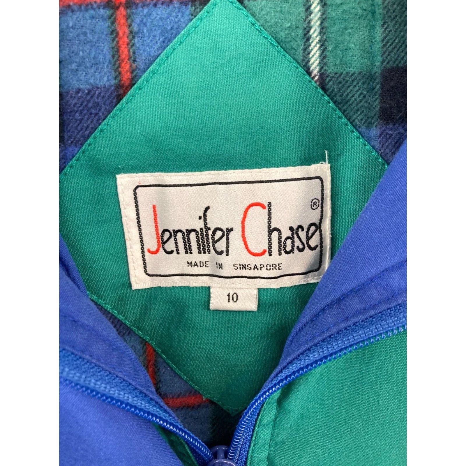 Vintage VINTAGE Jennifer Chase Coat Womens 10 Green Flannel Lined Outdoor Ski Casual Fall Winter 10 Green Jacket Womens Men? Size L / US 10 / IT 46 - 5 Thumbnail