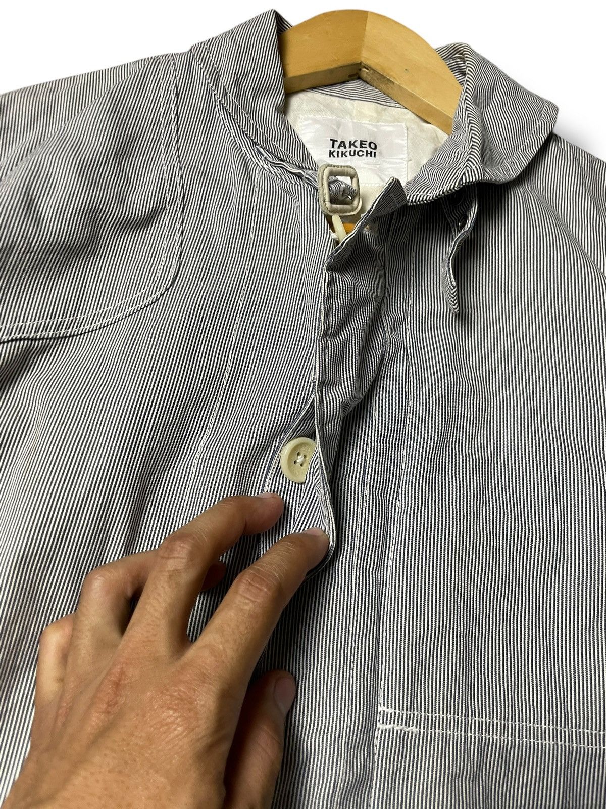 Japanese Brand × Takeo Kikuchi × Vintage Vintage Takeo Kikuchi Hidden Button Jacket (72) Size US XXS / EU 40 - 7 Thumbnail