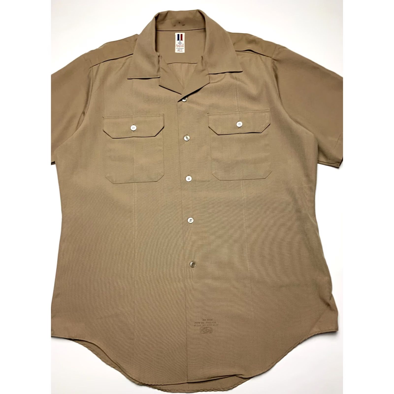 Vintage Flying Cross Uniform Short Sleeve Shirt Medium Green Military Shirt Small Profile Shirt Mens Medium Size US M / EU 48-50 / 2 - 3 Thumbnail