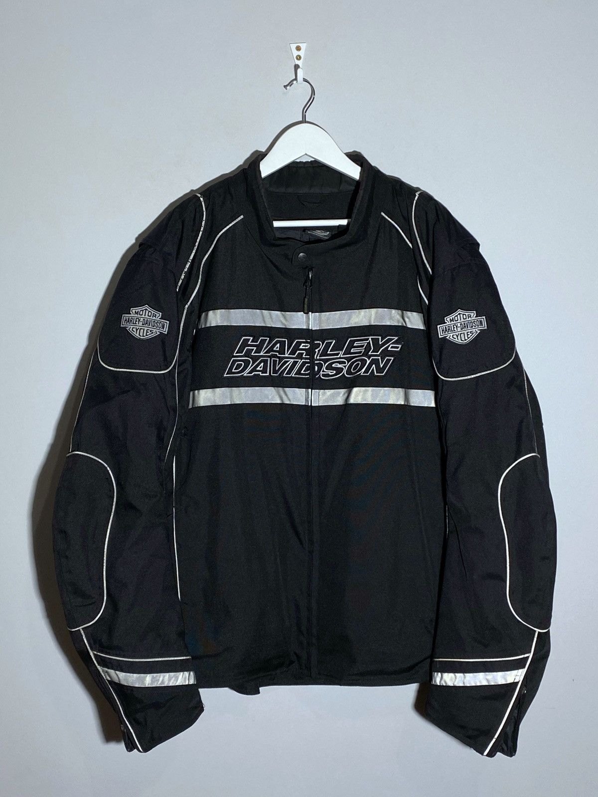 Harley Davidson 2000s Harley Davidson Reflective Motorcycle Jacket + Lining Size US XXL / EU 58 / 5 - 2 Thumbnail