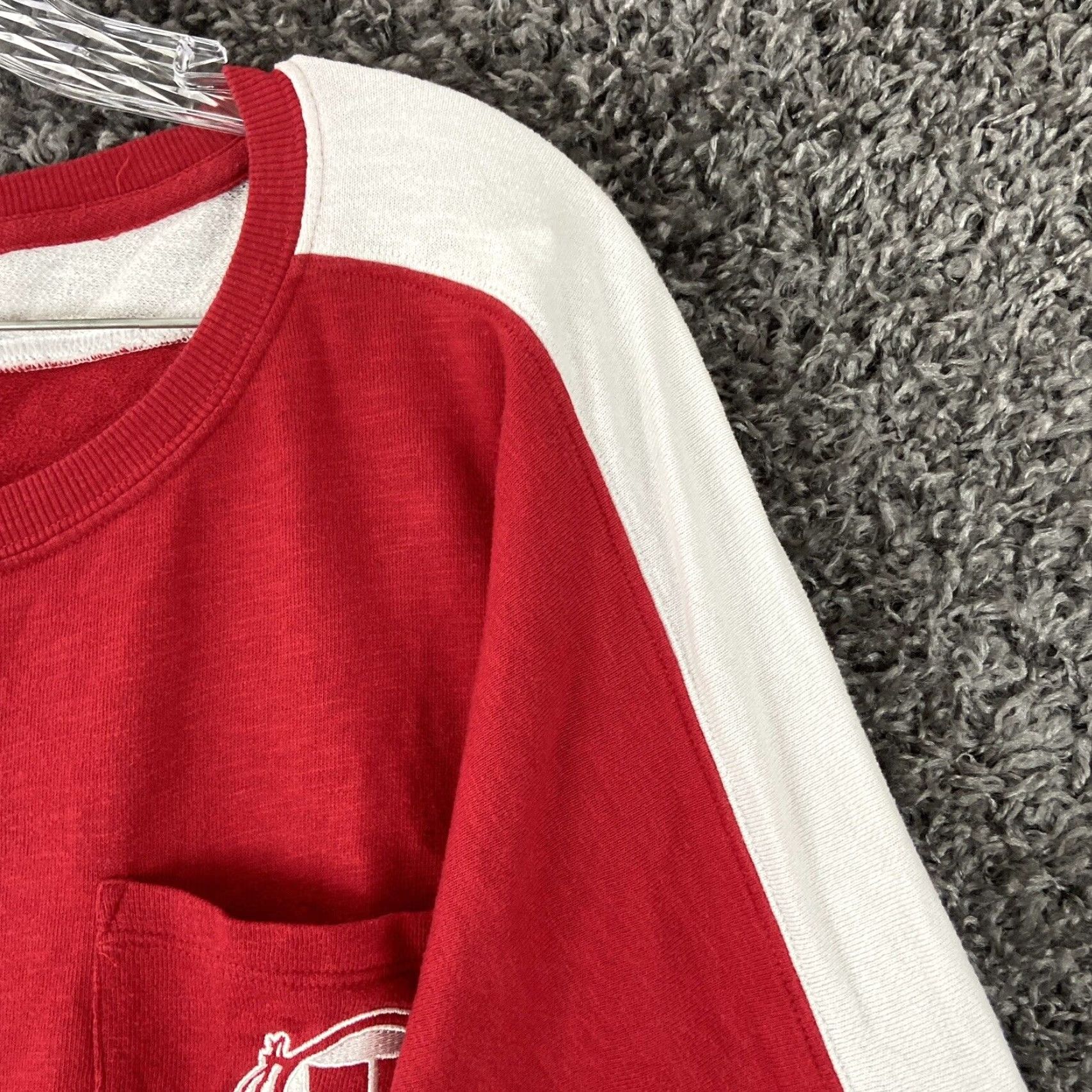 Victoria's Secret Victoria's Secret Long Sleeve Jersey Crewneck Red Pink White Adult Large Women's Size L / US 10 / IT 46 - 6 Thumbnail