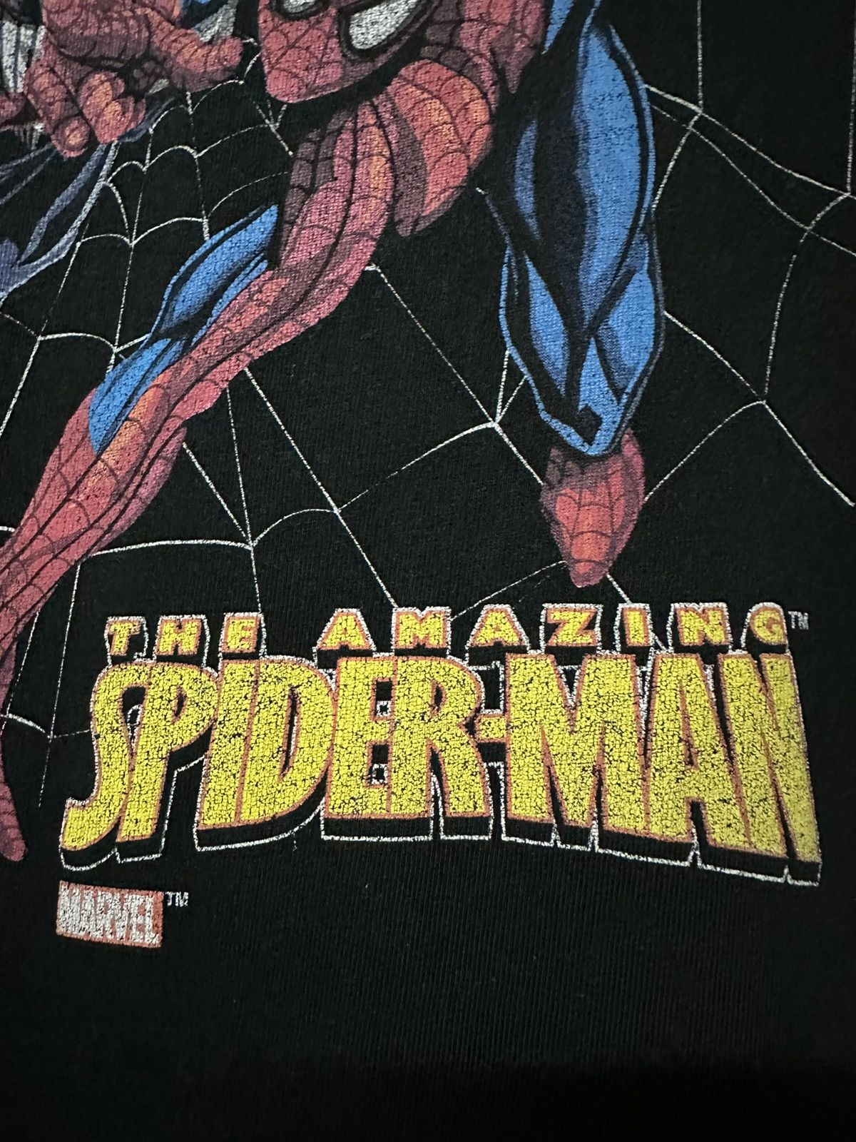 Marvel Comics × Vintage Vintage The Amazing Spider Man Vs Venon Marvel Faded Tee Size US XL / EU 56 / 4 - 4 Thumbnail