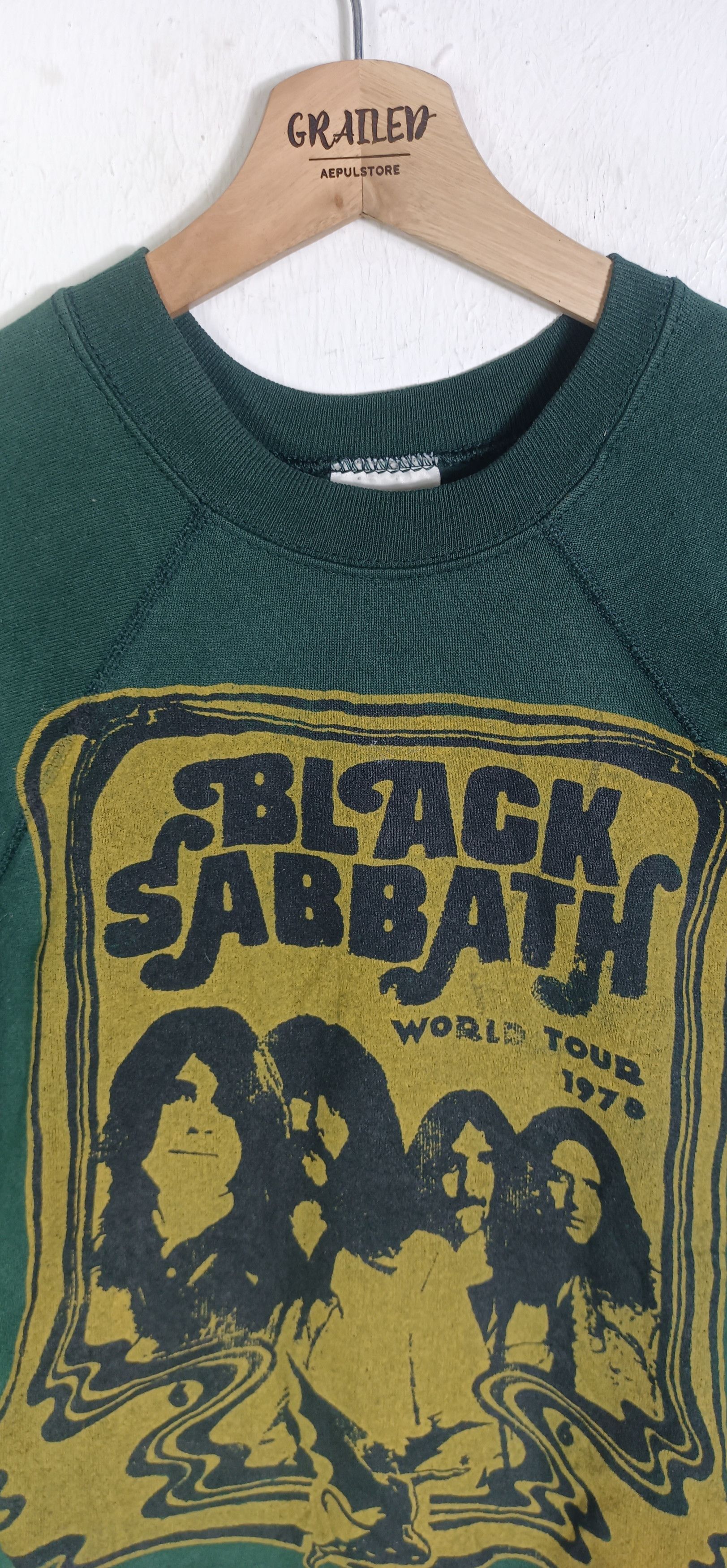 Black Sabbath Vintage💥 Black Sabbath World Tour 1978 Tultex Tag Size US M / EU 48-50 / 2 - 4 Thumbnail