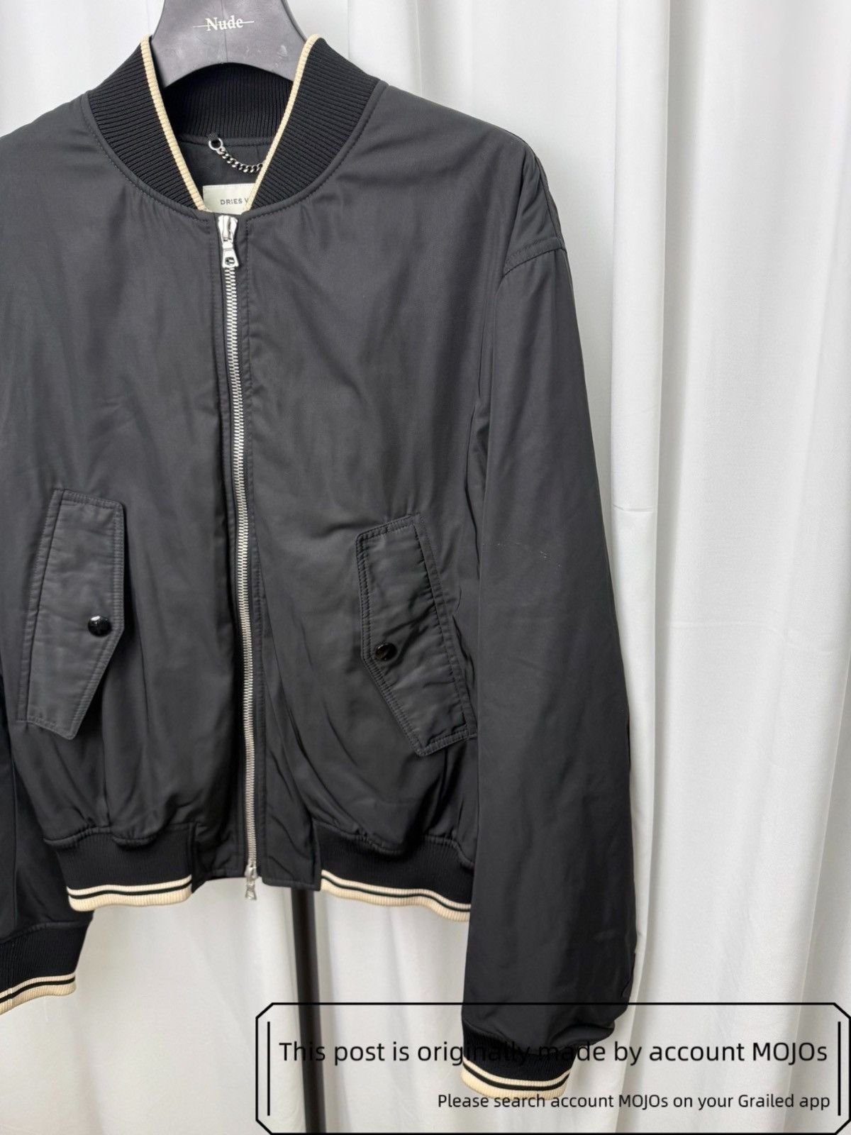 Dries Van Noten Sz L Dries Van Noten Classic Back Zip Bomber mojos1111 Size US L / EU 52-54 / 3 - 3 Thumbnail