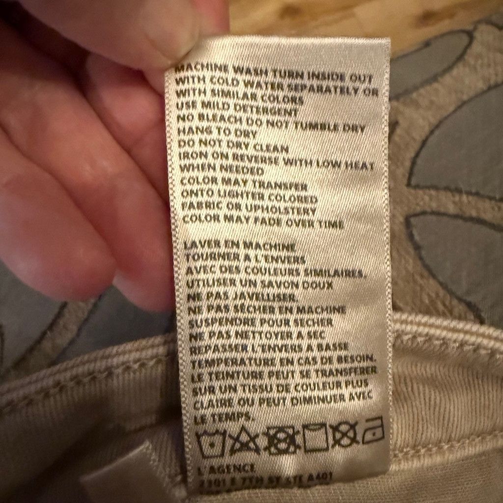 L'AGENCE Women's L'AGENCE Jeans, Size 25, Biscuit Size 25" / US 0 / IT 36 - 7 Thumbnail