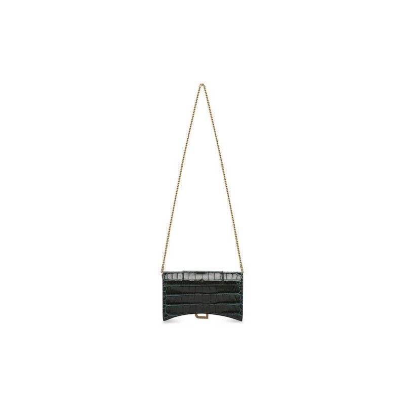 Balenciaga o1tr1nto0126 Size: OS / Hourglass Wallet Chain Crocodile Size ONE SIZE - 3 Thumbnail
